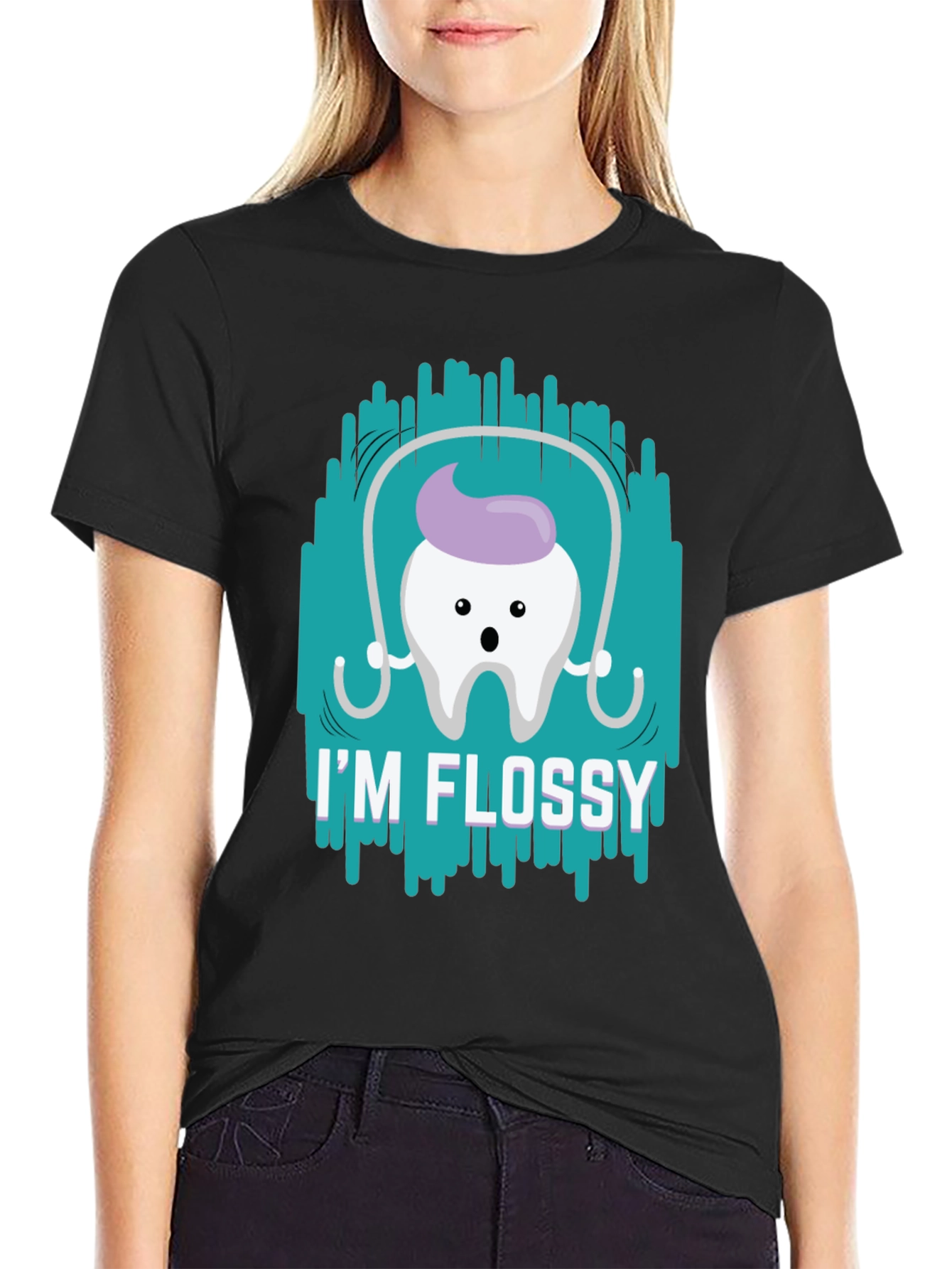 Im Flossy T-Shirt - Dental Hygiene Humor Tee