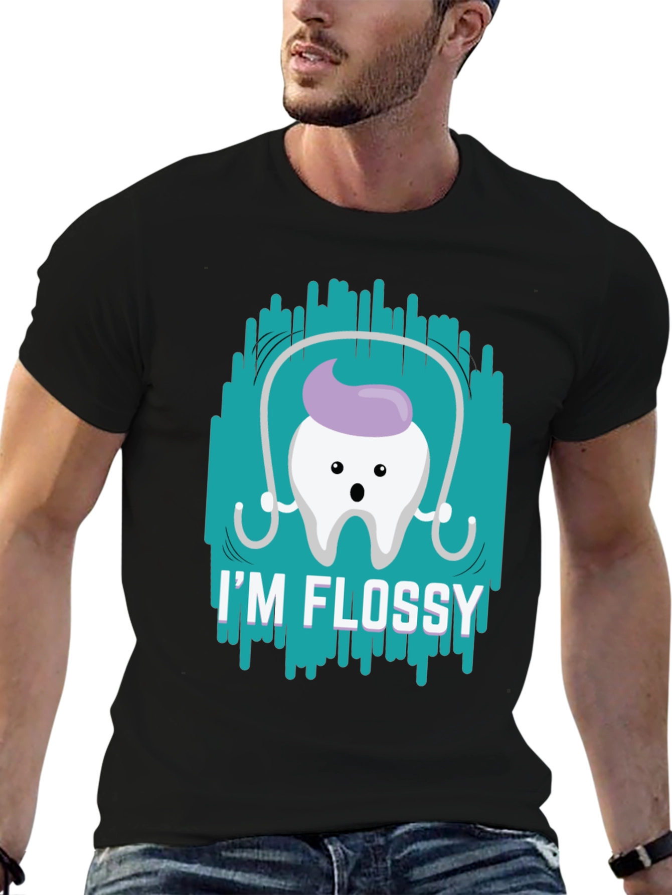 Im Flossy T-Shirt - Dental Hygiene Humor Tee