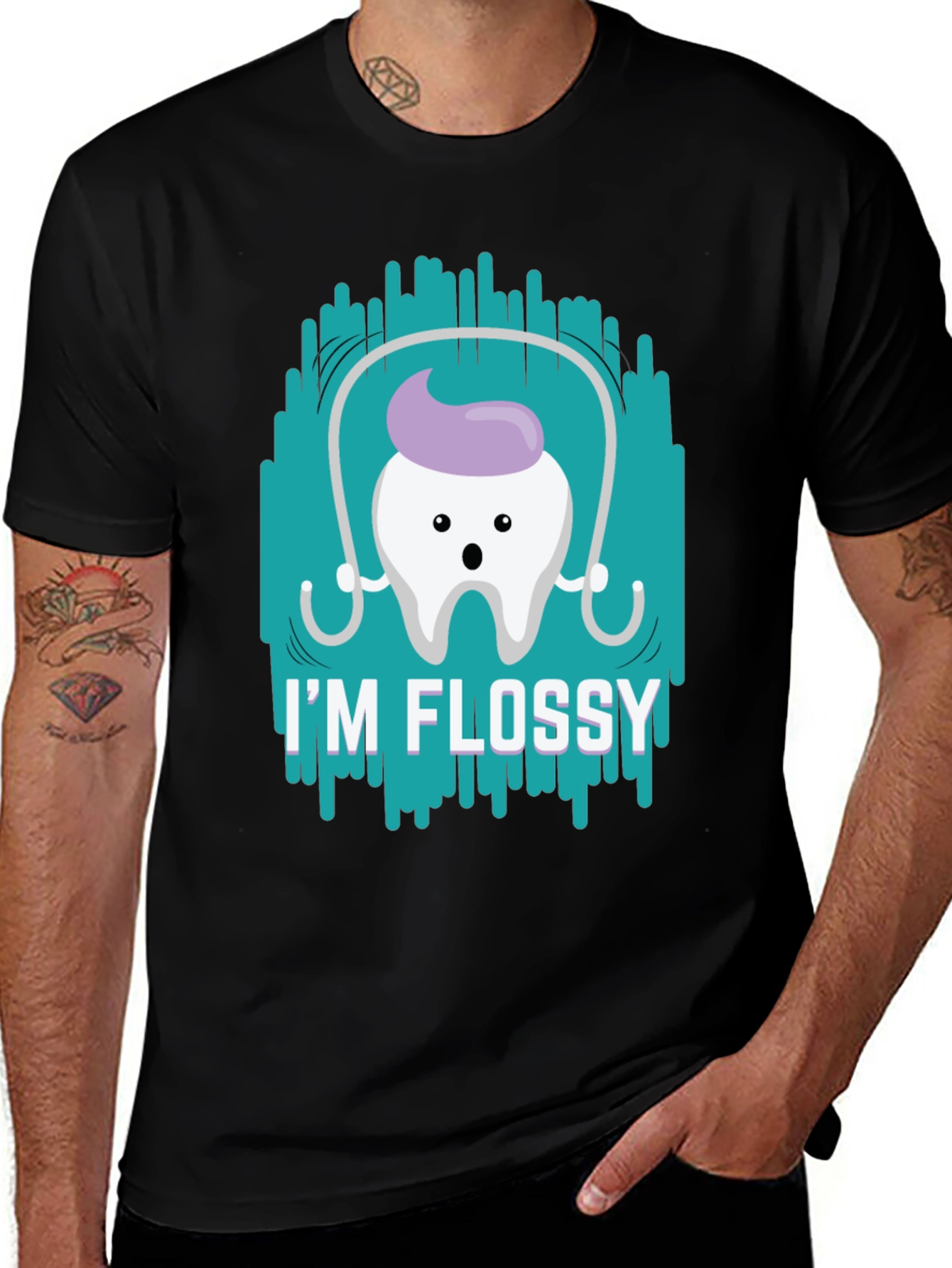Im Flossy T-Shirt - Dental Hygiene Humor Tee