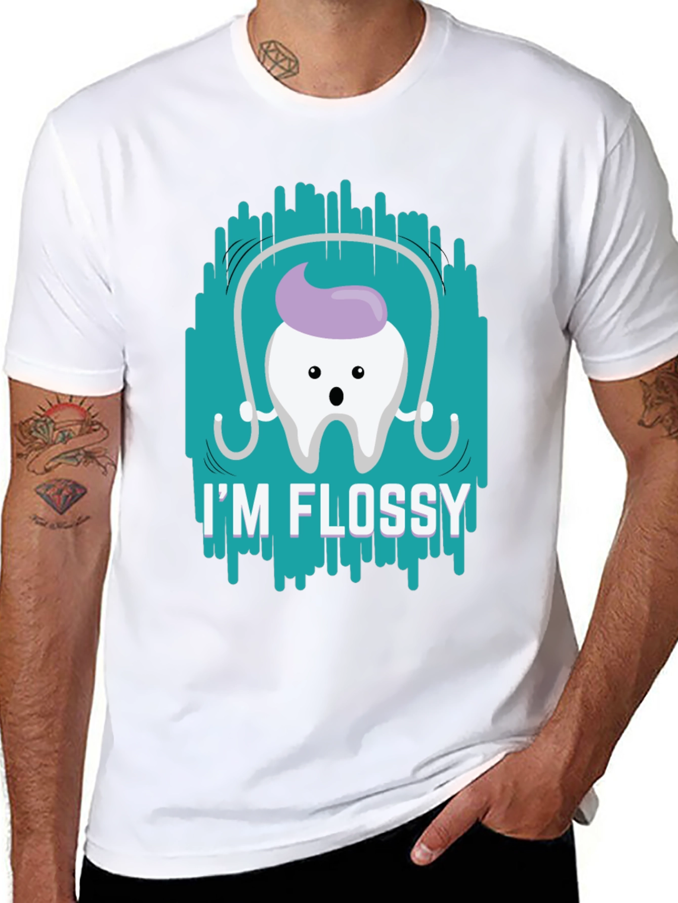 Im Flossy T-Shirt - Dental Hygiene Humor Tee