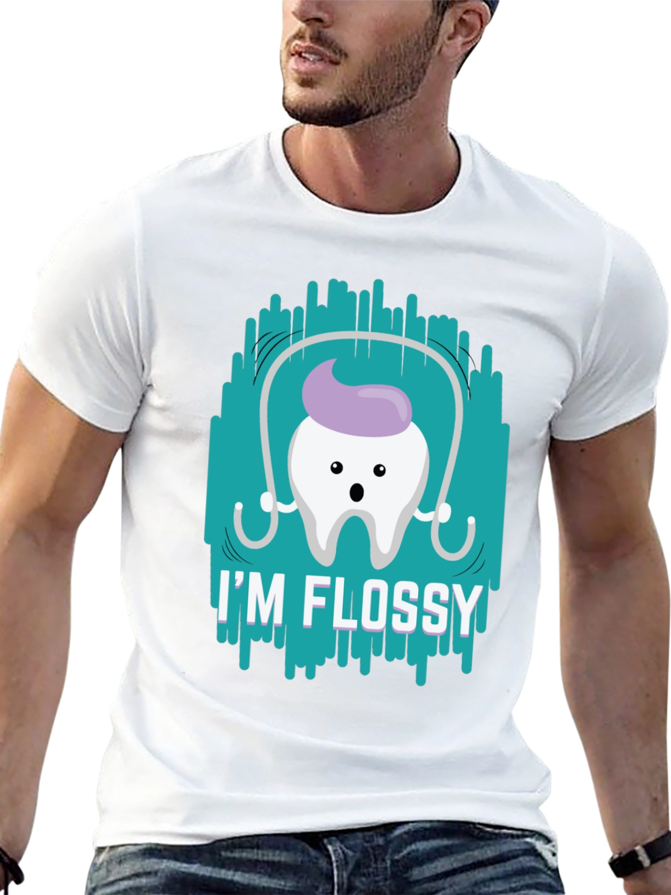 Im Flossy T-Shirt - Dental Hygiene Humor Tee