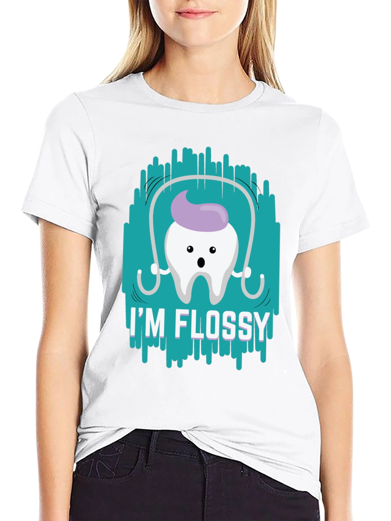 Im Flossy T-Shirt - Dental Hygiene Humor Tee