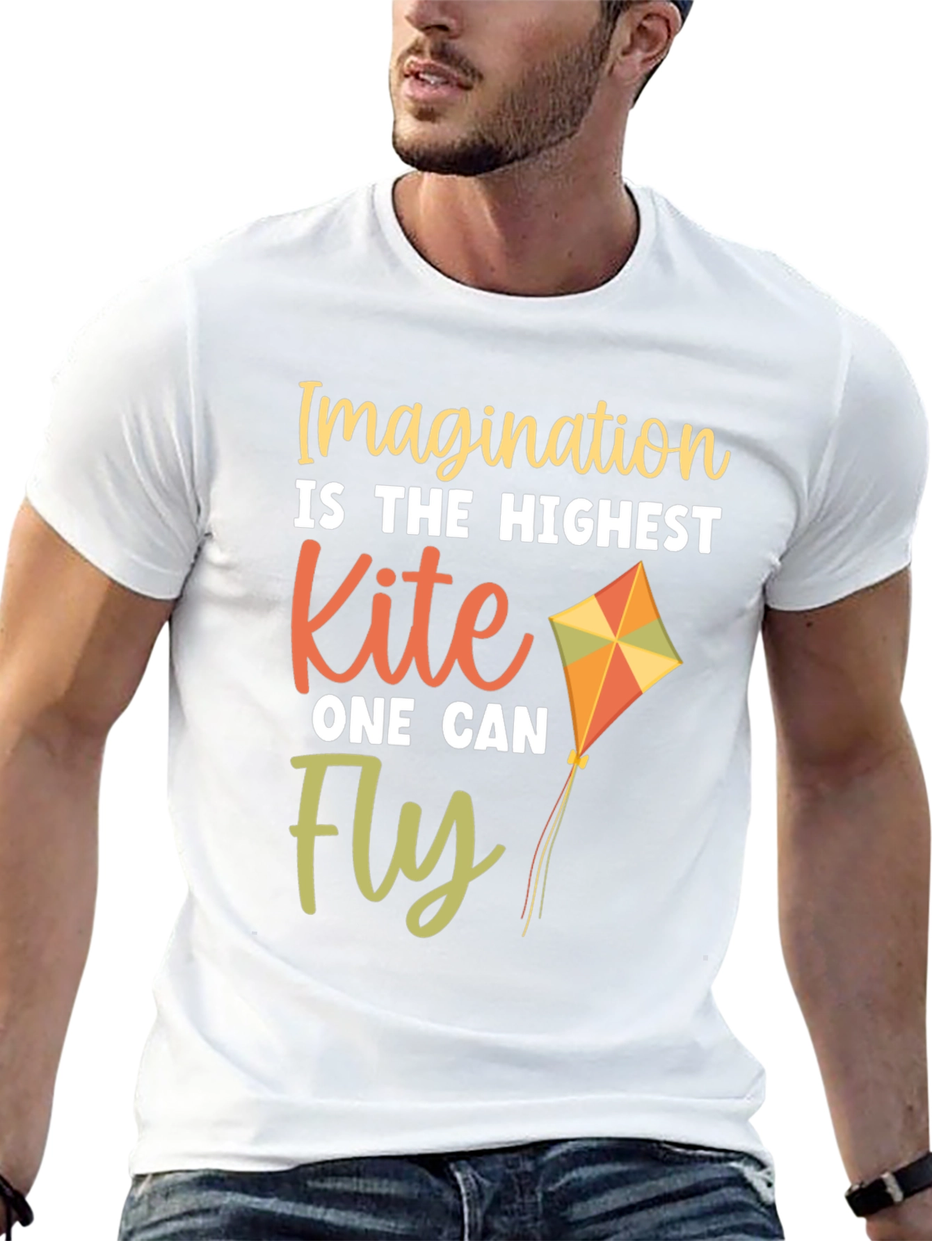 Imagination Kite Graphic T-Shirt - Black