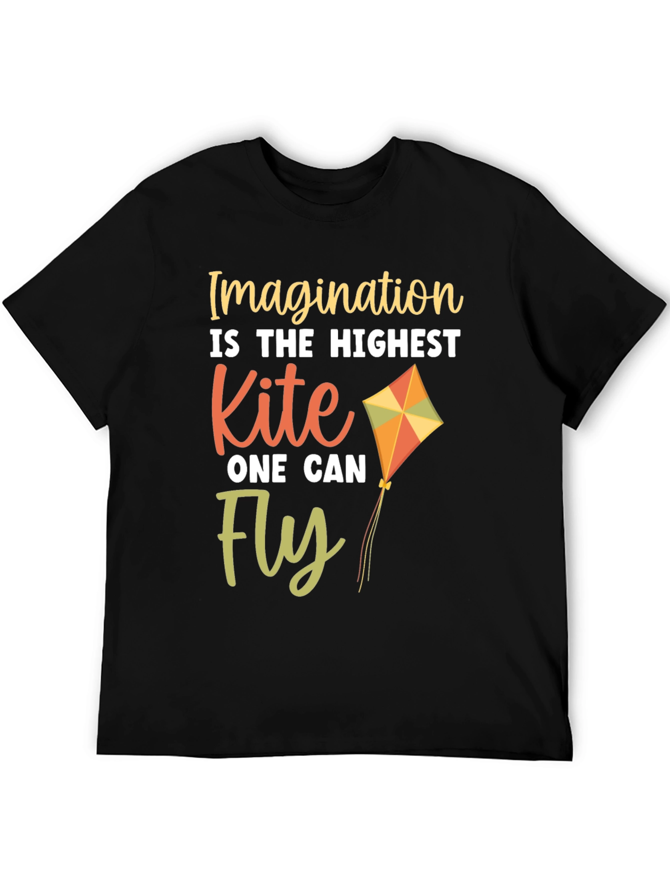 Imagination Kite Graphic T-Shirt - Black