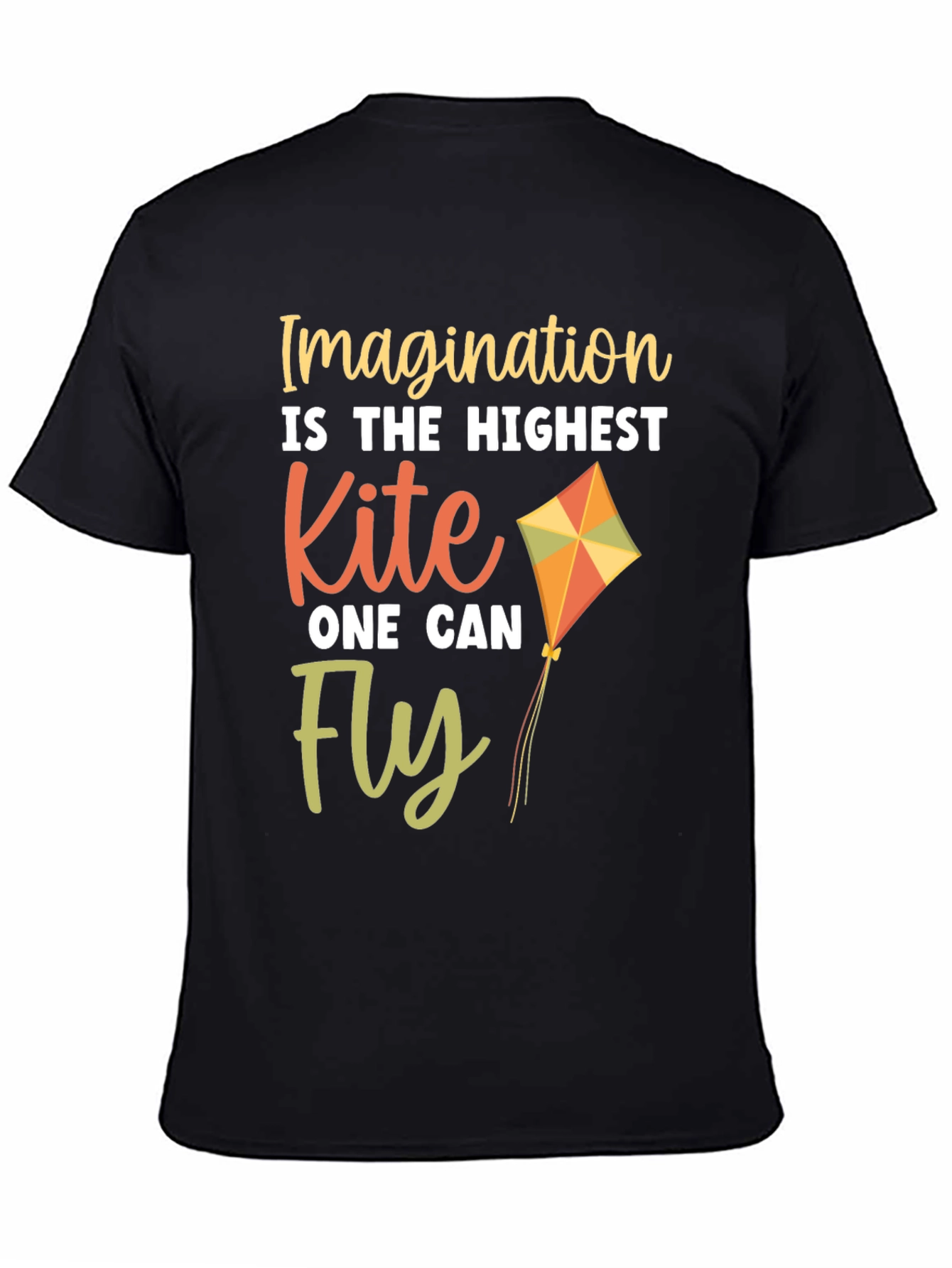 Imagination Kite Graphic T-Shirt - Black