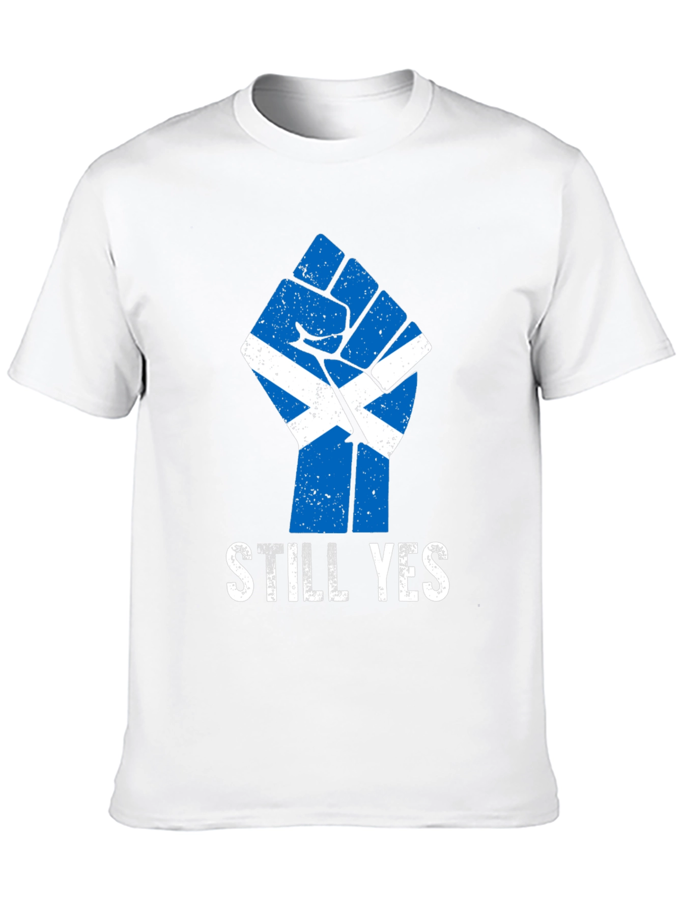 Scottish Independence Still Yes Fist Black T-Shirt