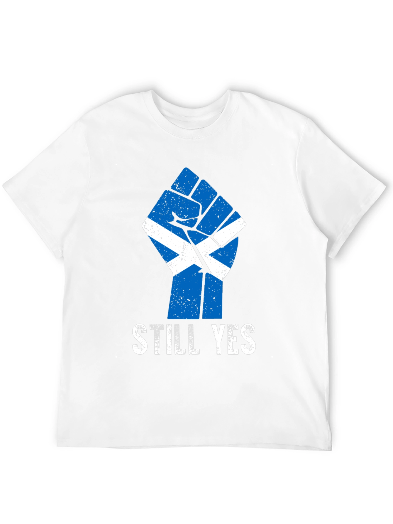 Scottish Independence Still Yes Fist Black T-Shirt