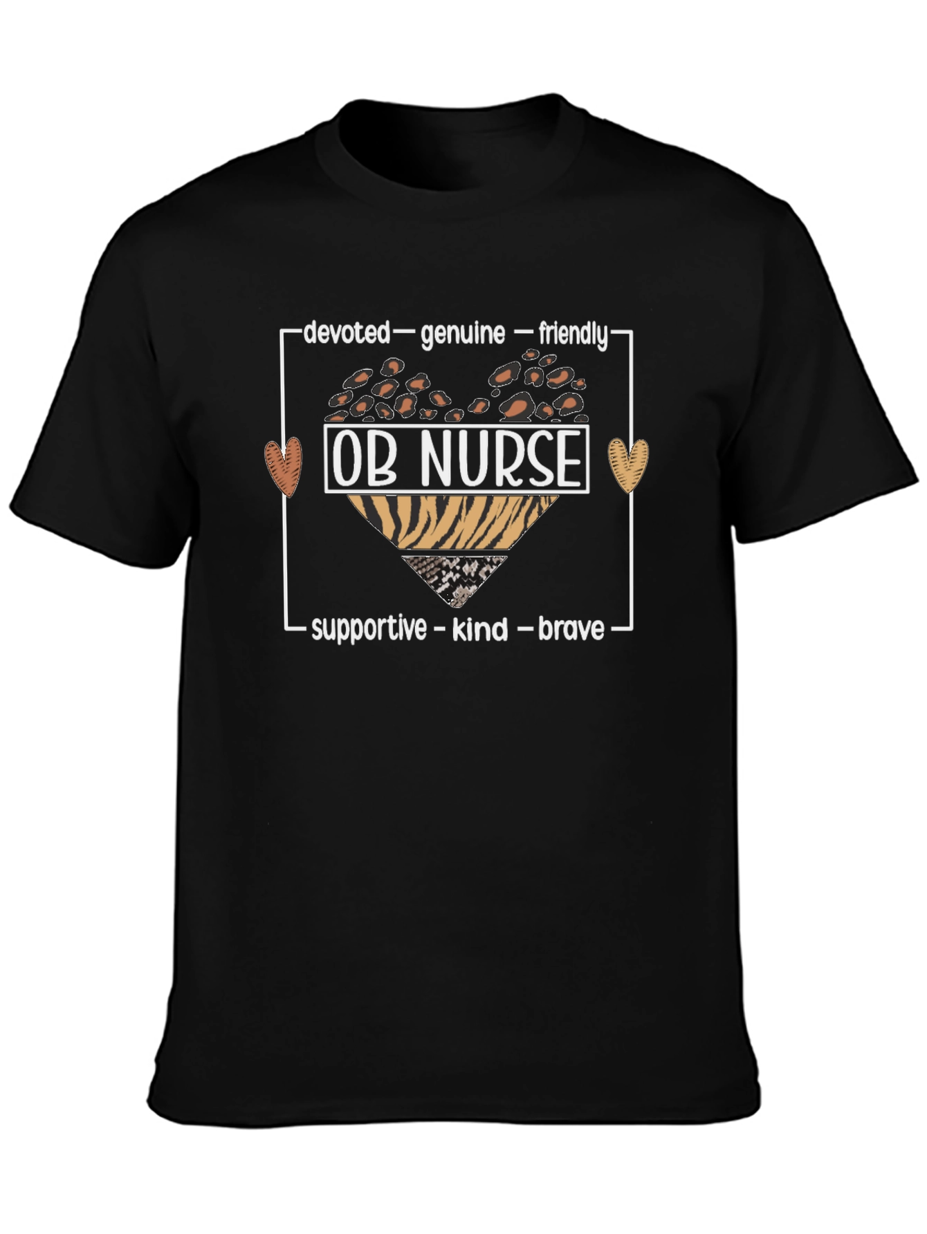 OB Nurse T-Shirt - Devoted Genuine Friendly