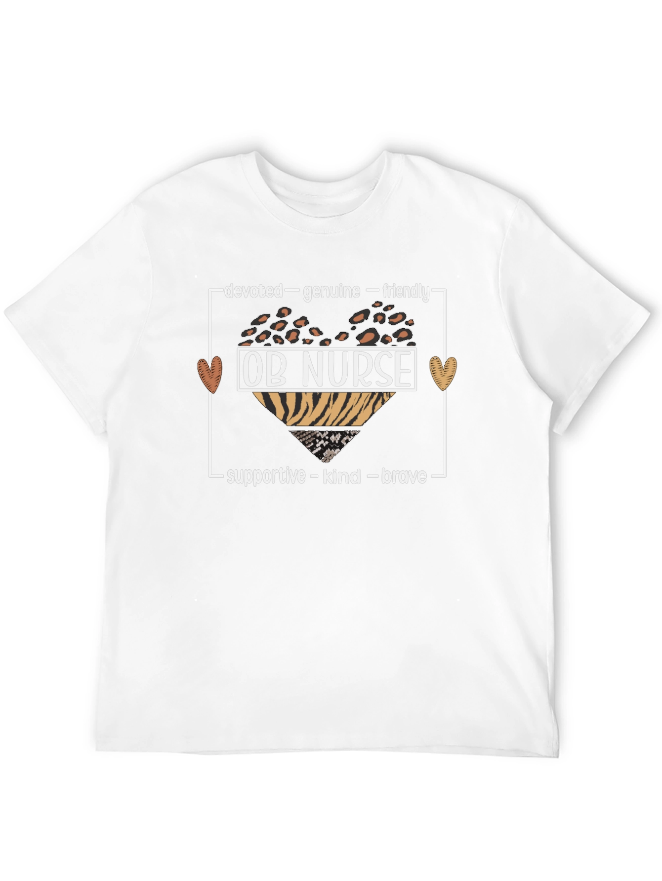 OB Nurse T-Shirt - Devoted Genuine Friendly