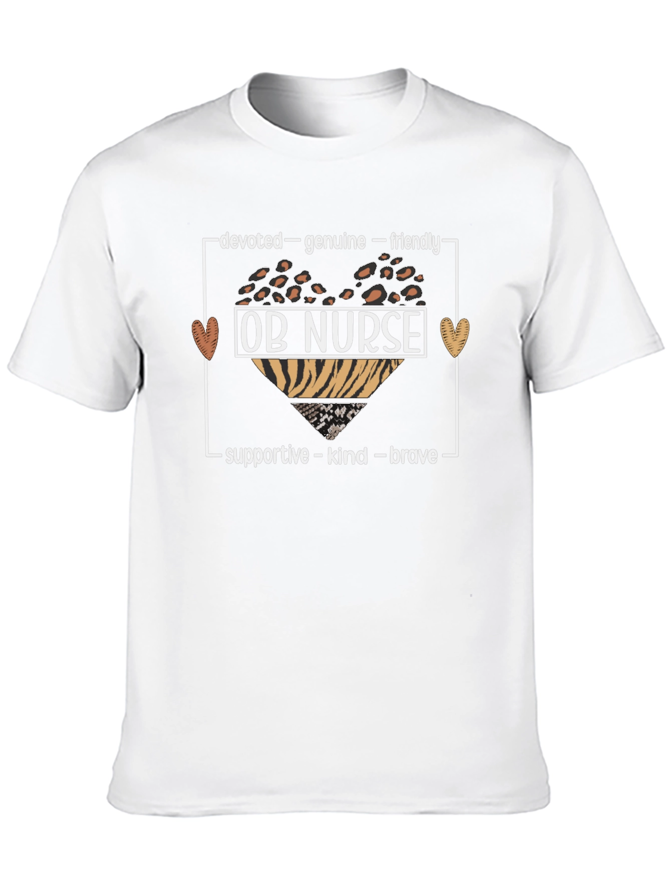 OB Nurse T-Shirt - Devoted Genuine Friendly