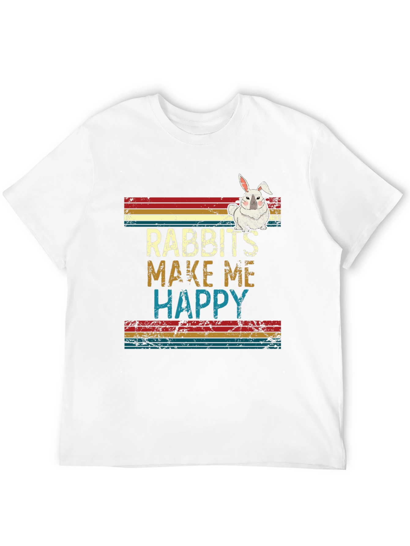 Rabbits Make Me Happy Graphic Tee