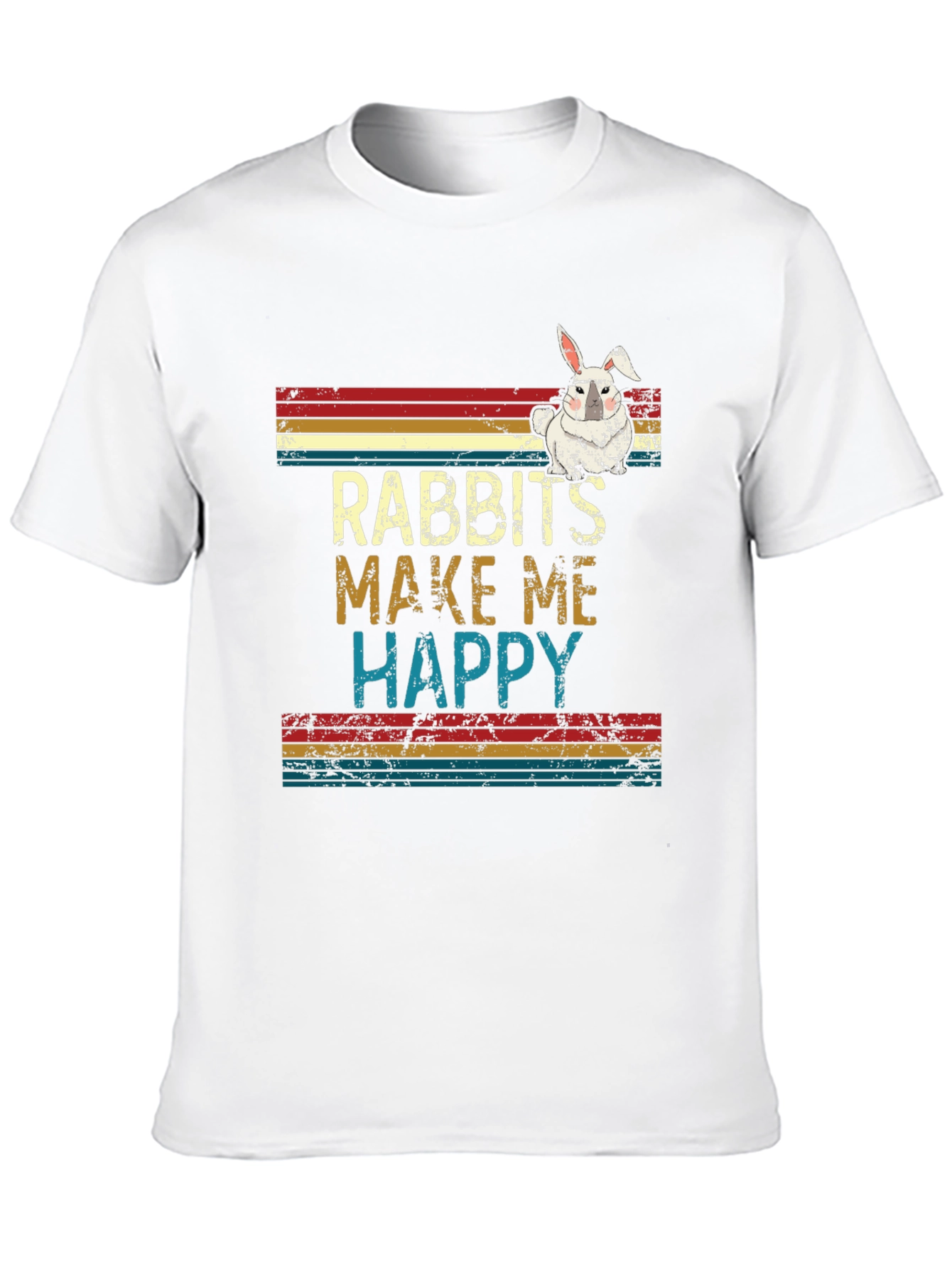 Rabbits Make Me Happy Graphic Tee