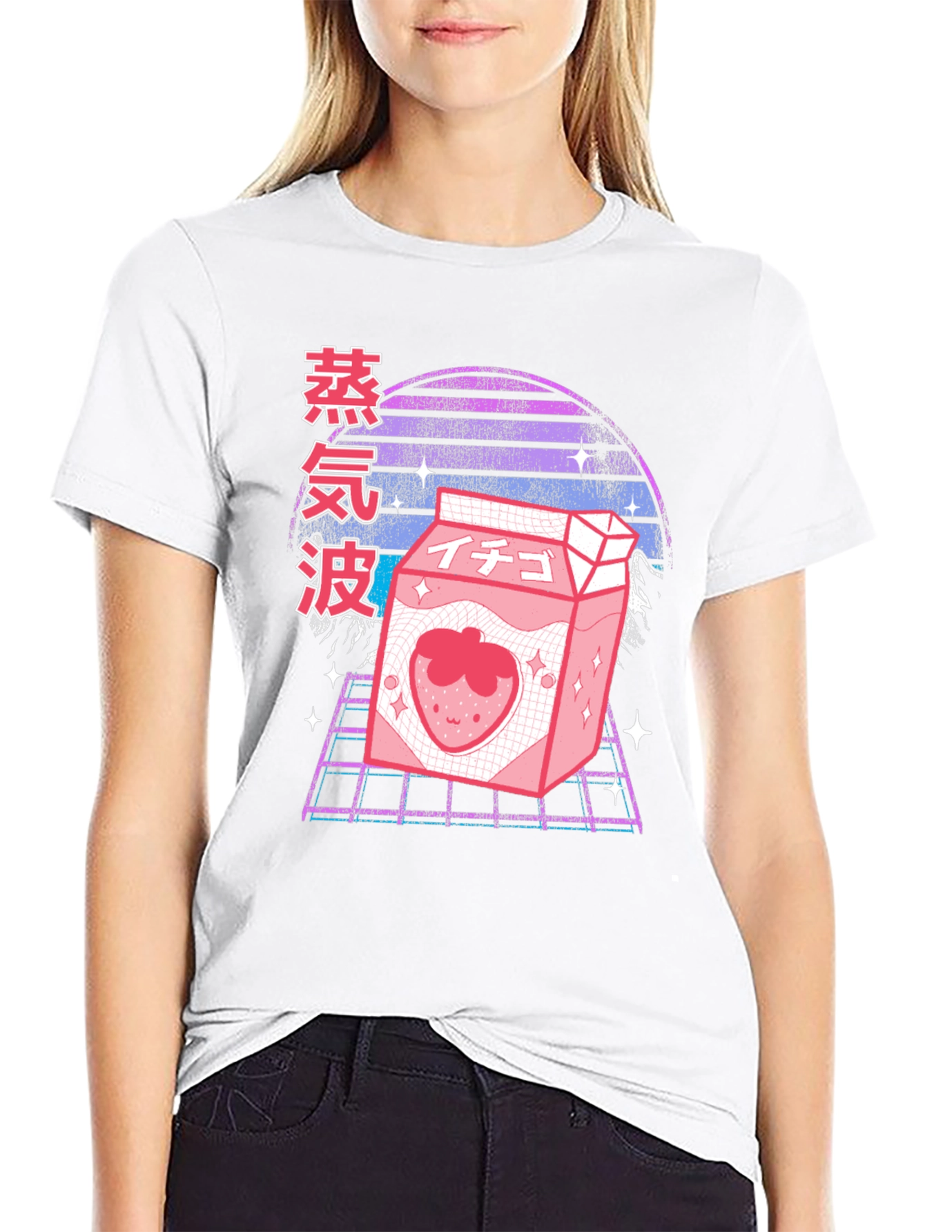 Vaporwave Strawberry Milk T-Shirt