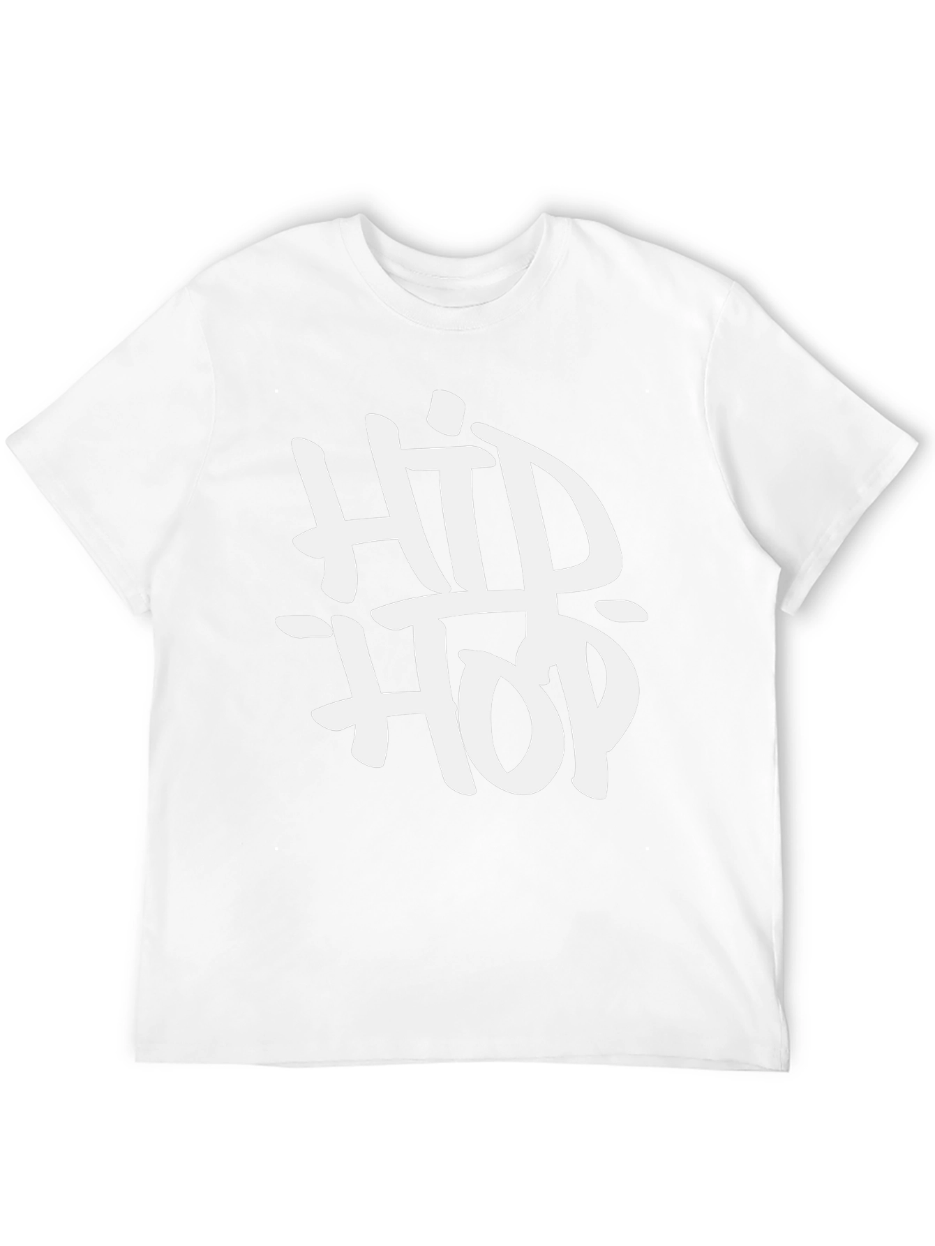 Hip Hop Graphic T-Shirt - Black Casual Tee