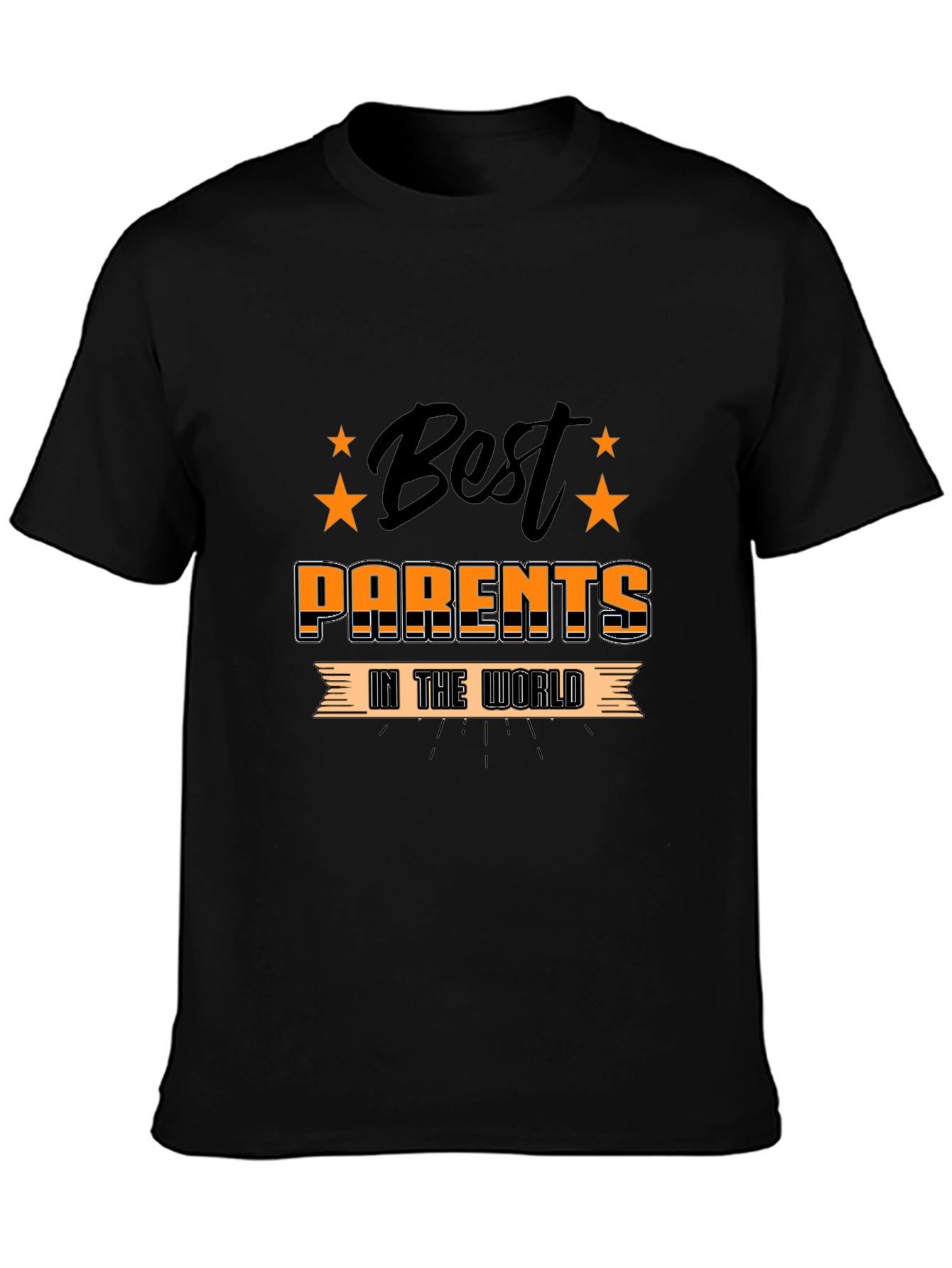 Best Parents in the World Black Graphic Tee