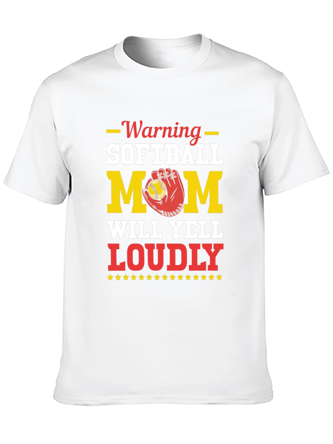 Warning Softball Mom Graphic Tee