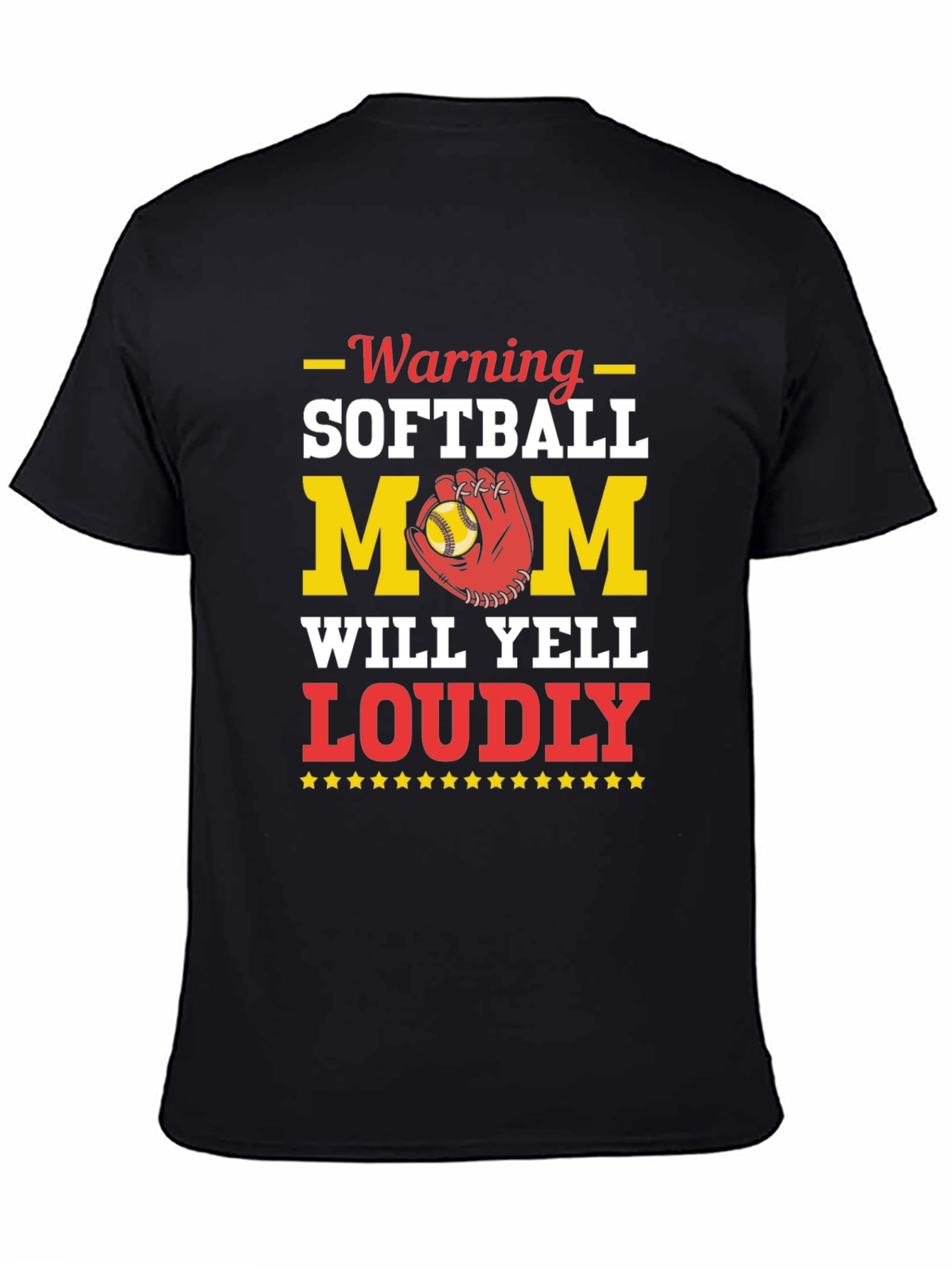 Warning Softball Mom Graphic Tee