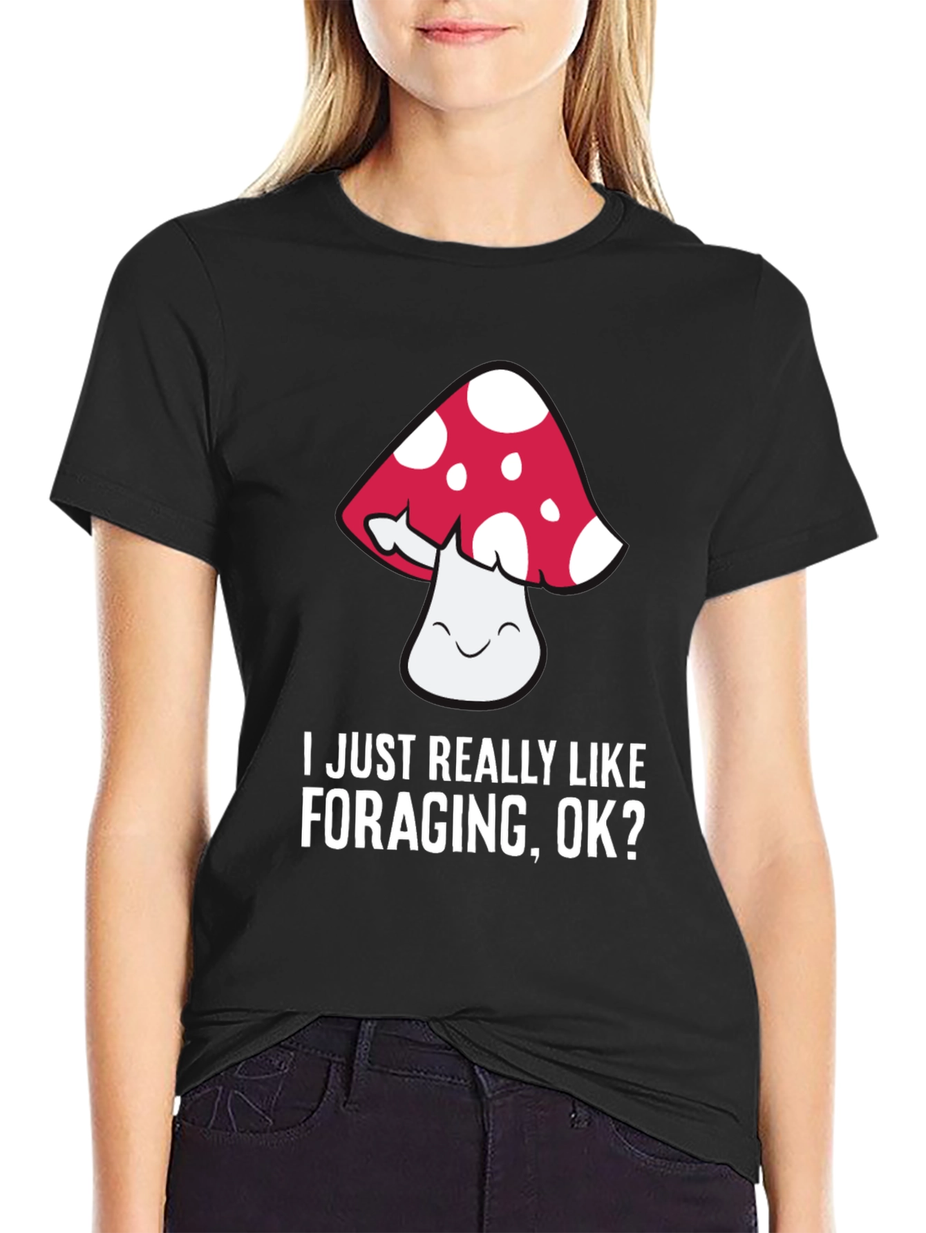 Mushroom Foraging Graphic T-Shirt