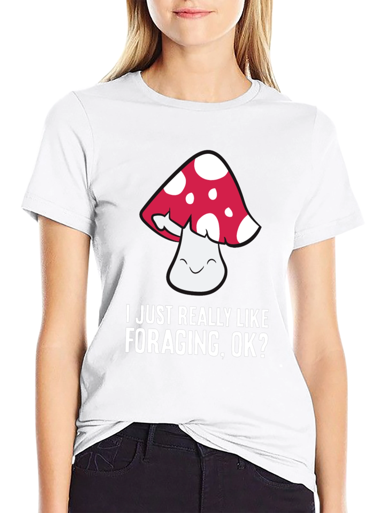 Mushroom Foraging Graphic T-Shirt