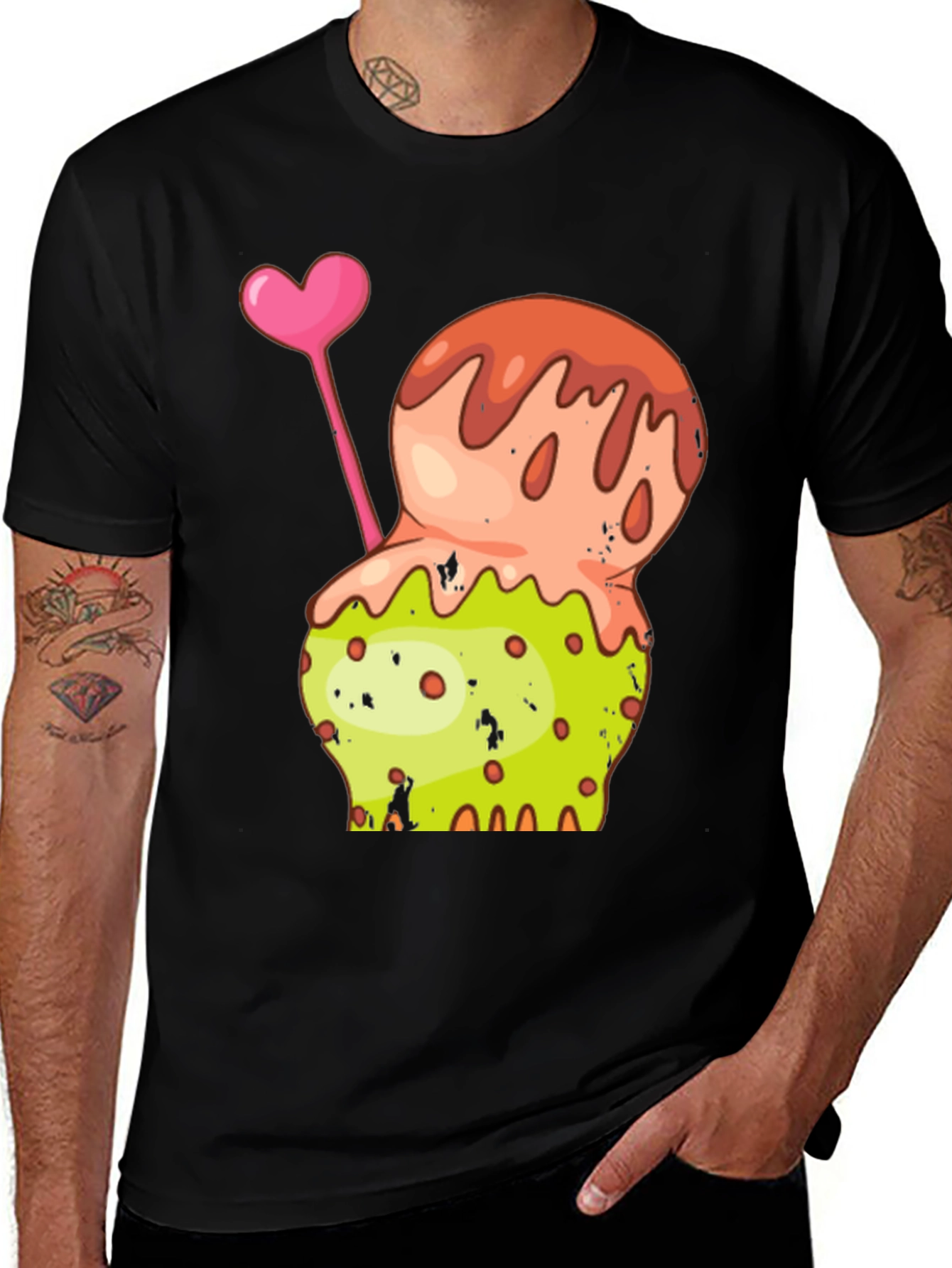 Funky Ice Cream Graphic T-Shirt