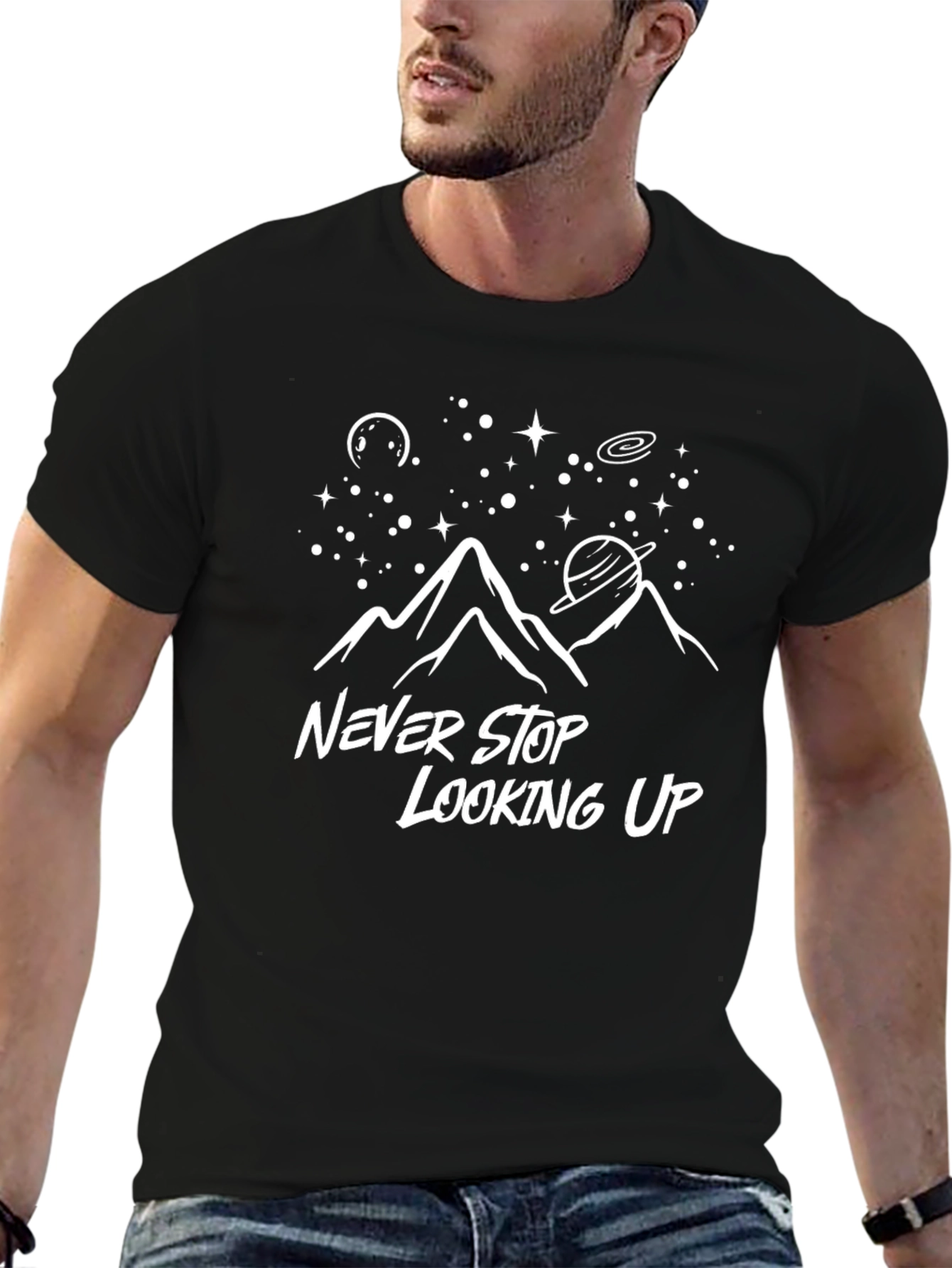 Never Stop Looking Up Graphic T-Shirt