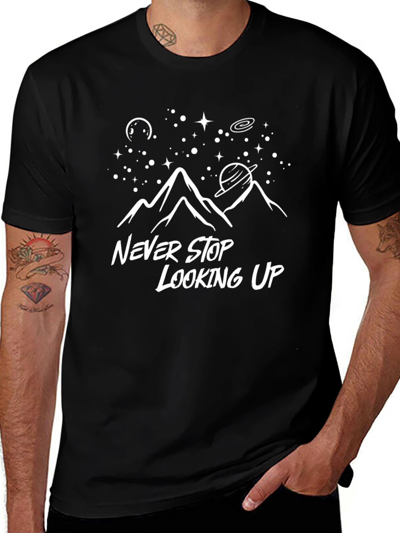 Never Stop Looking Up Graphic T-Shirt