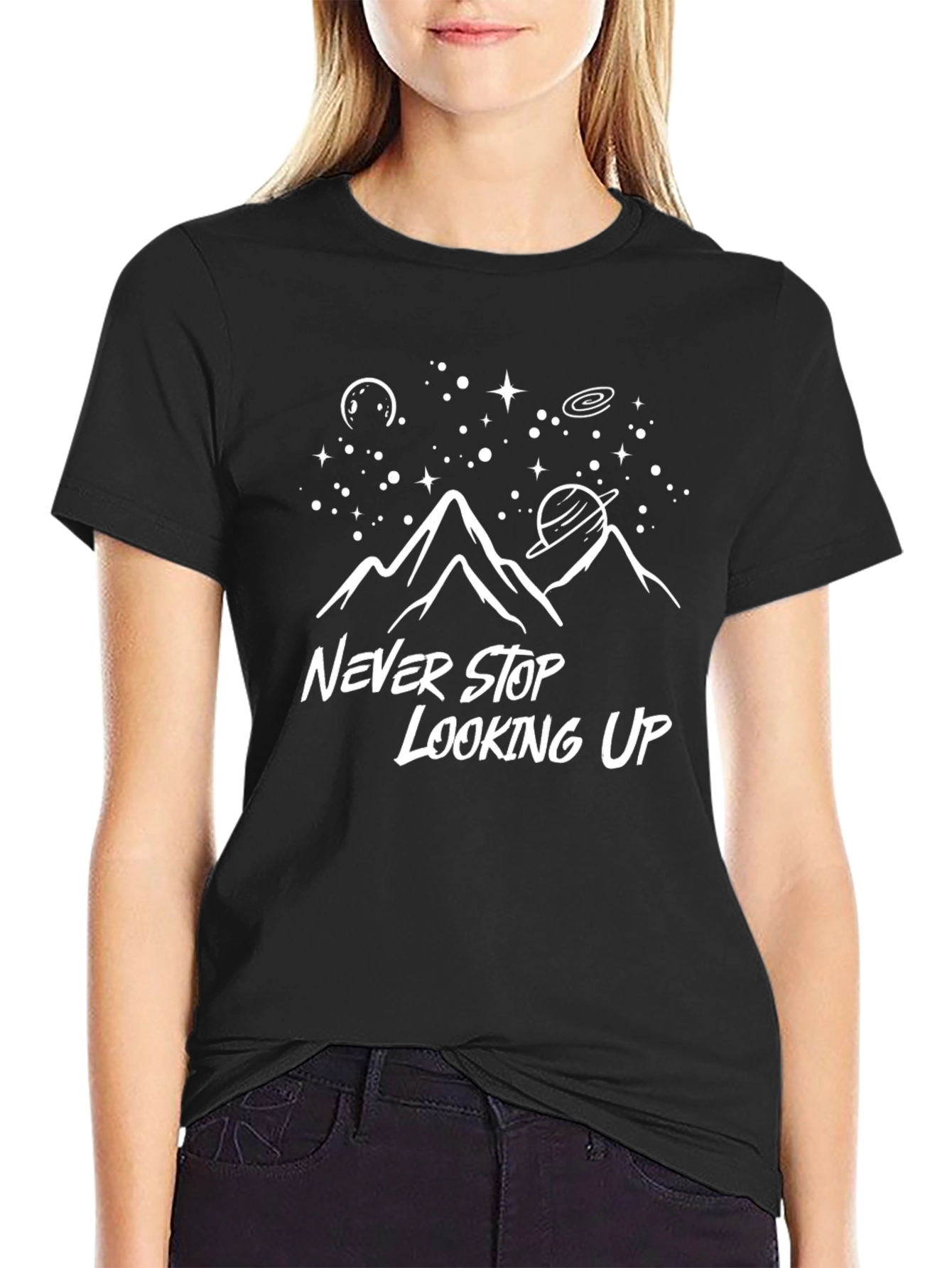 Never Stop Looking Up Graphic T-Shirt