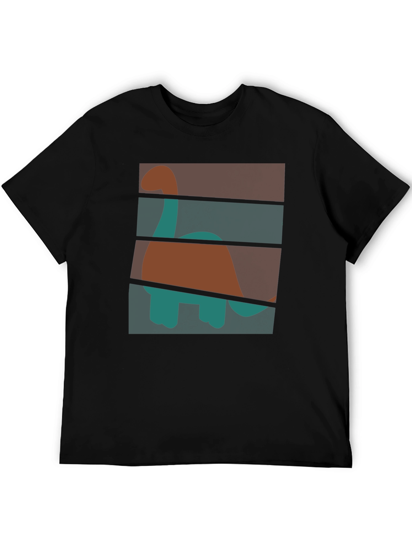 Retro Dinosaur Graphic T-Shirt - Stylish Crew Neck Tee