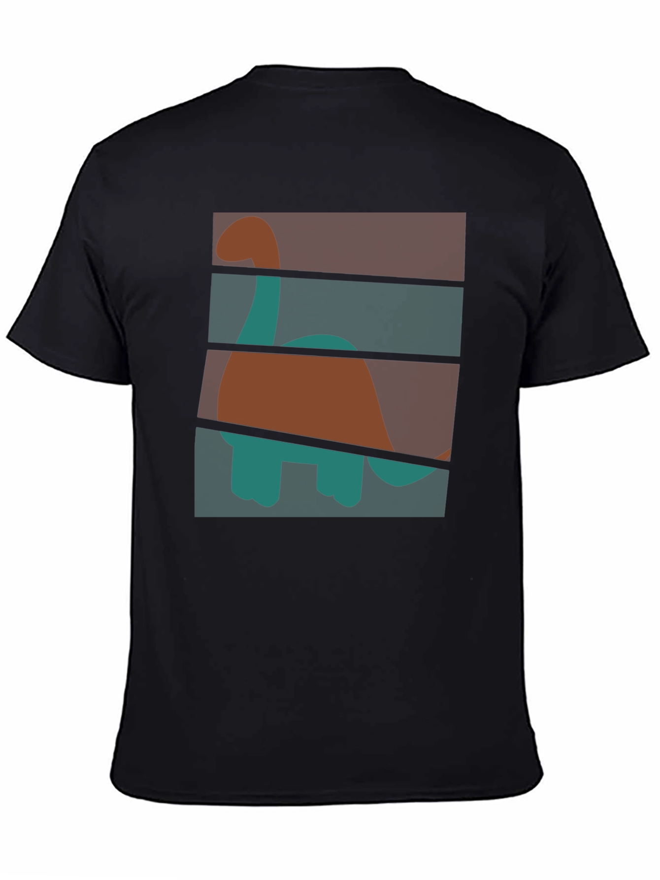 Retro Dinosaur Graphic T-Shirt - Stylish Crew Neck Tee