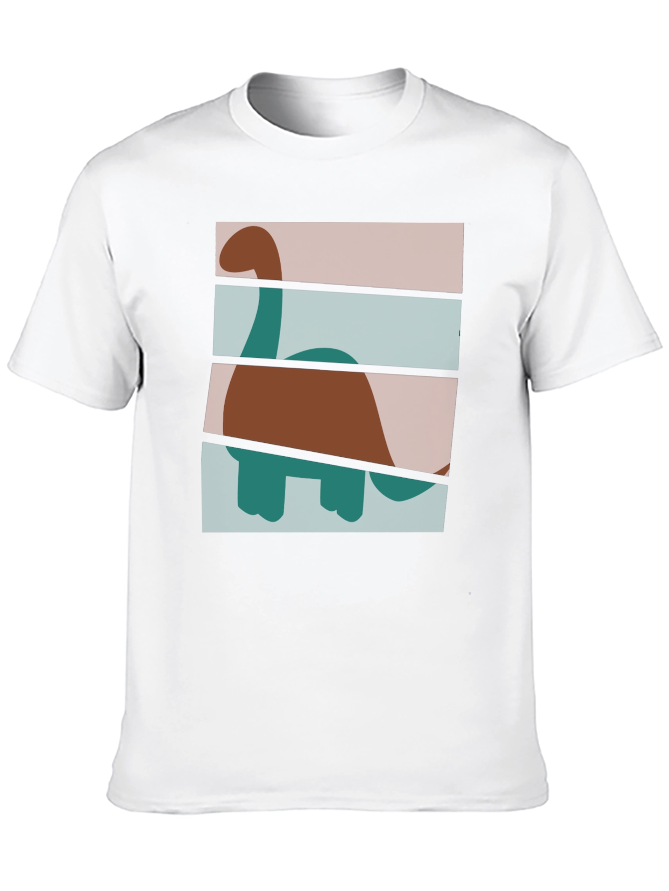Retro Dinosaur Graphic T-Shirt - Stylish Crew Neck Tee