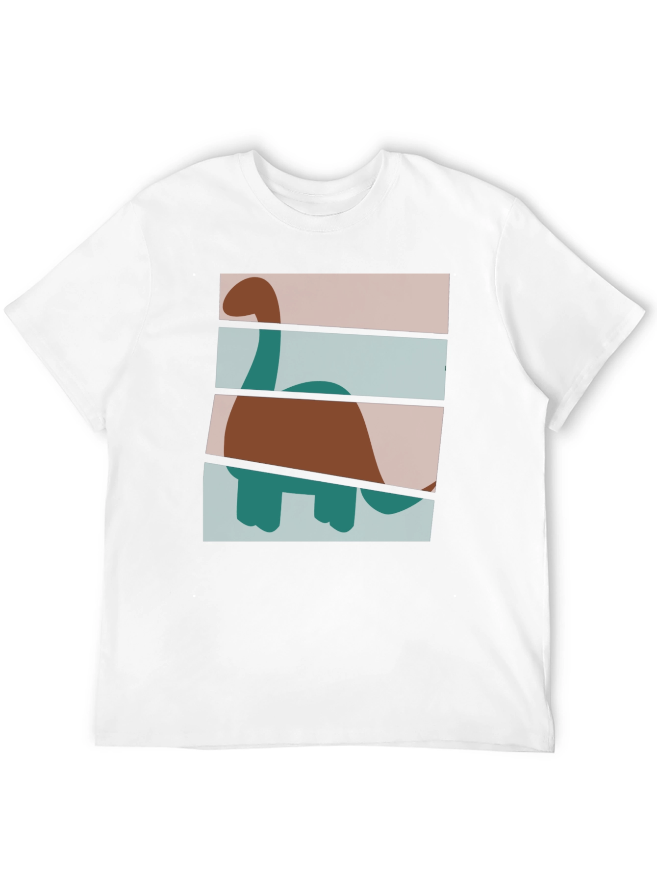 Retro Dinosaur Graphic T-Shirt - Stylish Crew Neck Tee