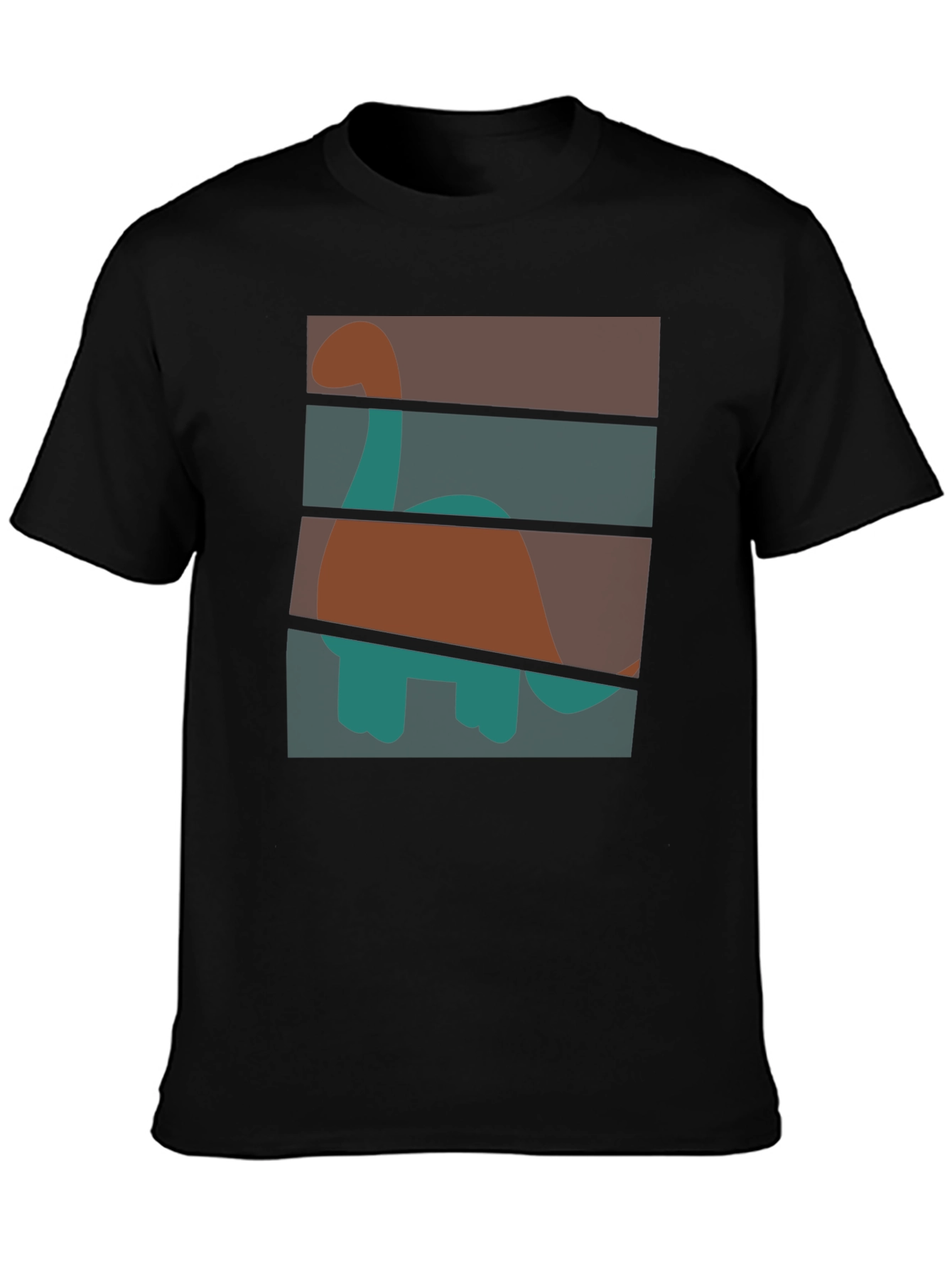 Retro Dinosaur Graphic T-Shirt - Stylish Crew Neck Tee