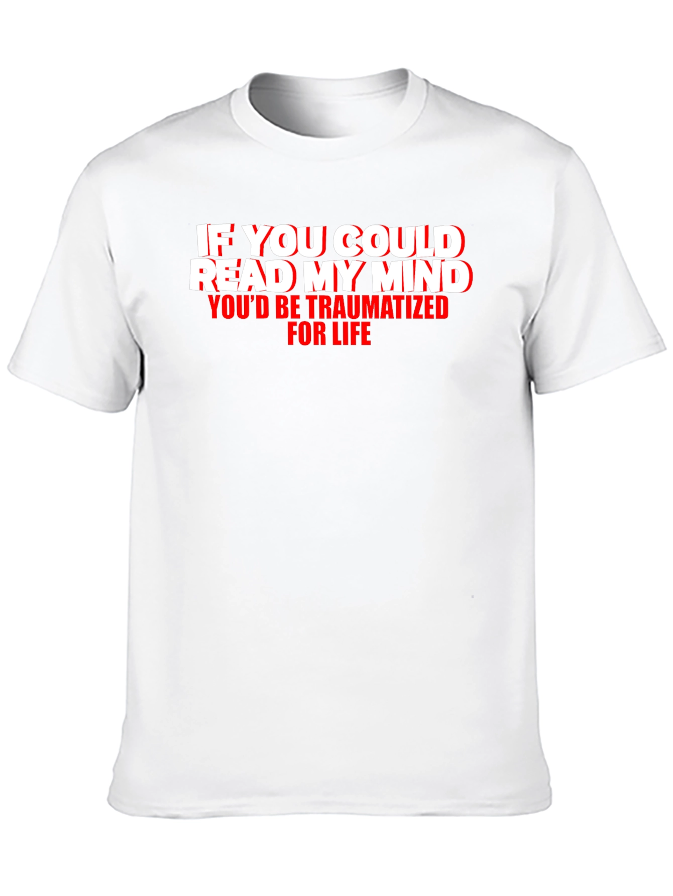 Traumatized Mind Graphic Tee - Funny Novelty T-Shirt