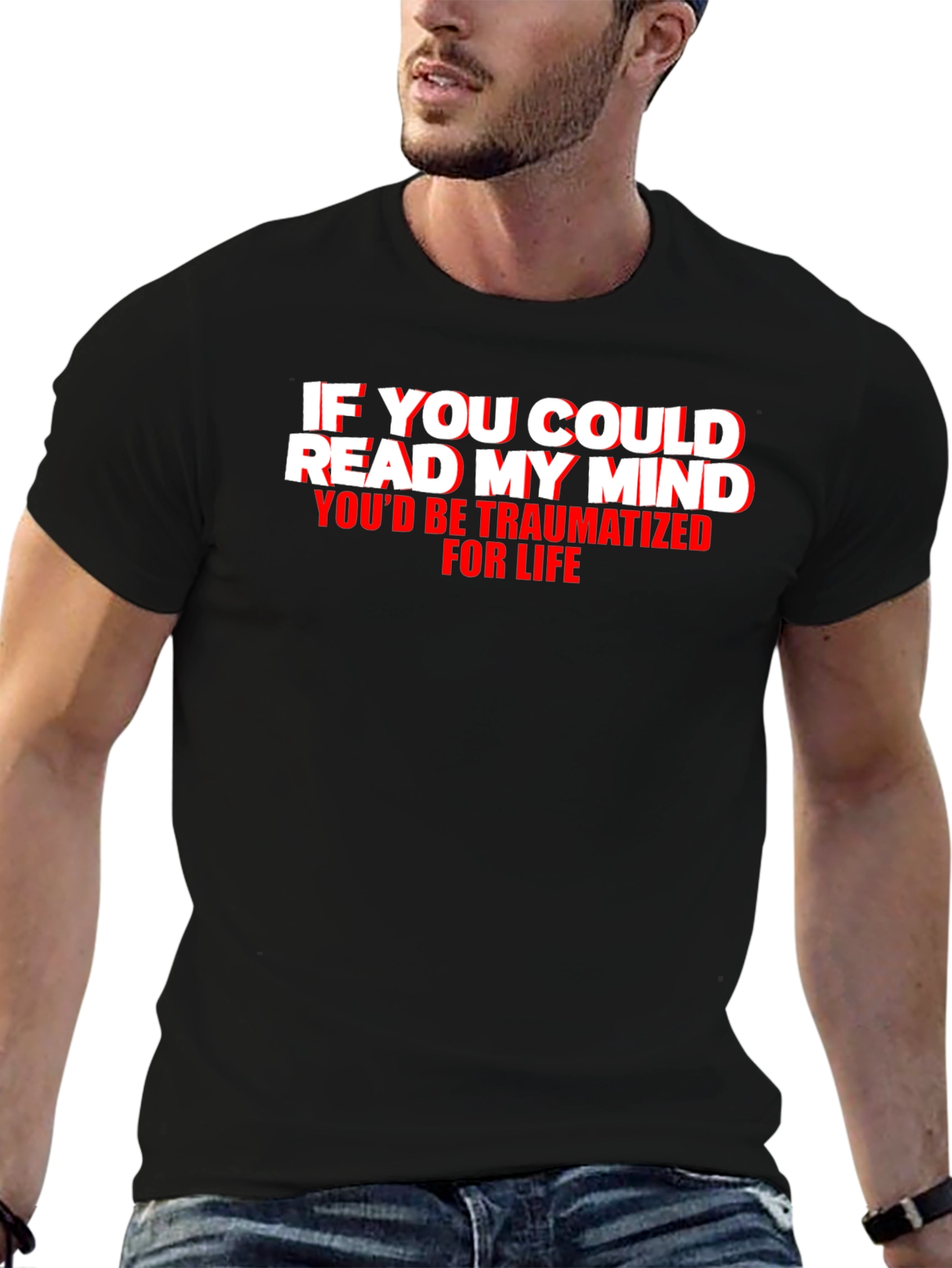 Traumatized Mind Graphic Tee - Funny Novelty T-Shirt