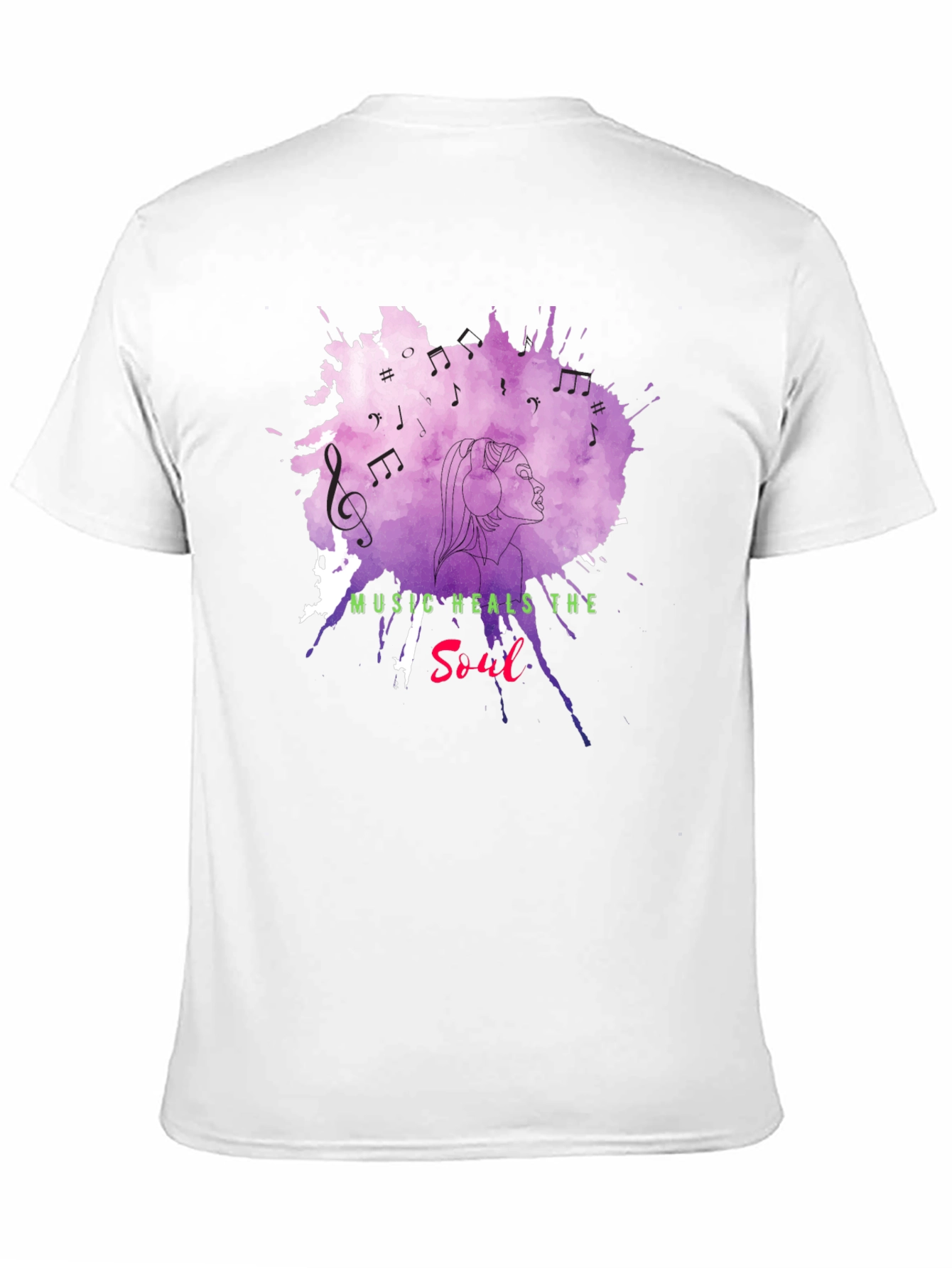 Music Heals Soul Graphic T-Shirt