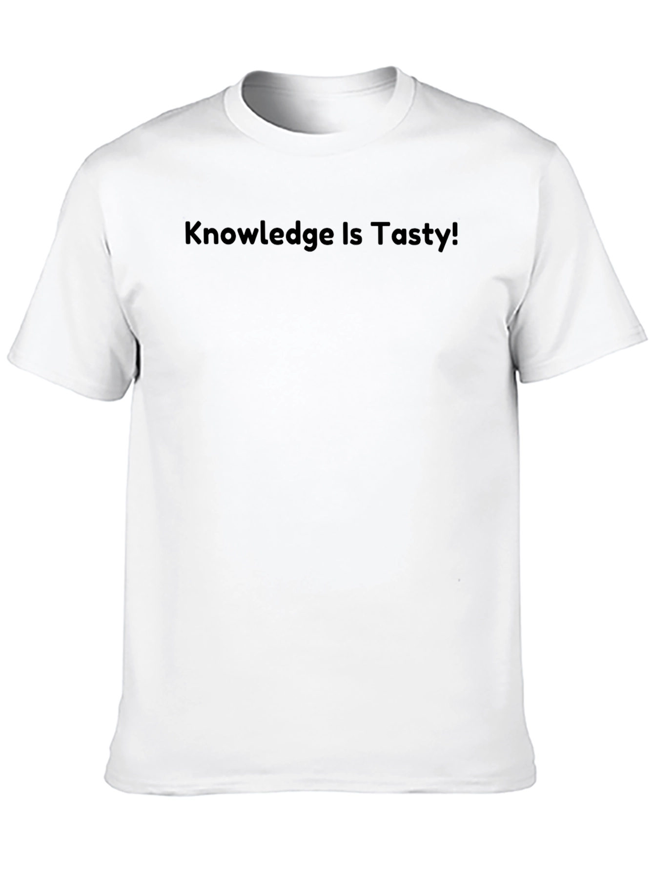 Knowledge Is Tasty! Black Graphic T-Shirt