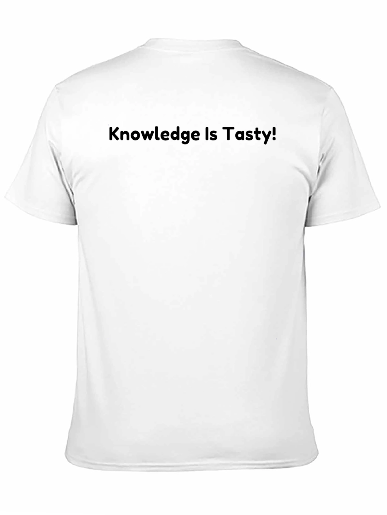 Knowledge Is Tasty! Black Graphic T-Shirt
