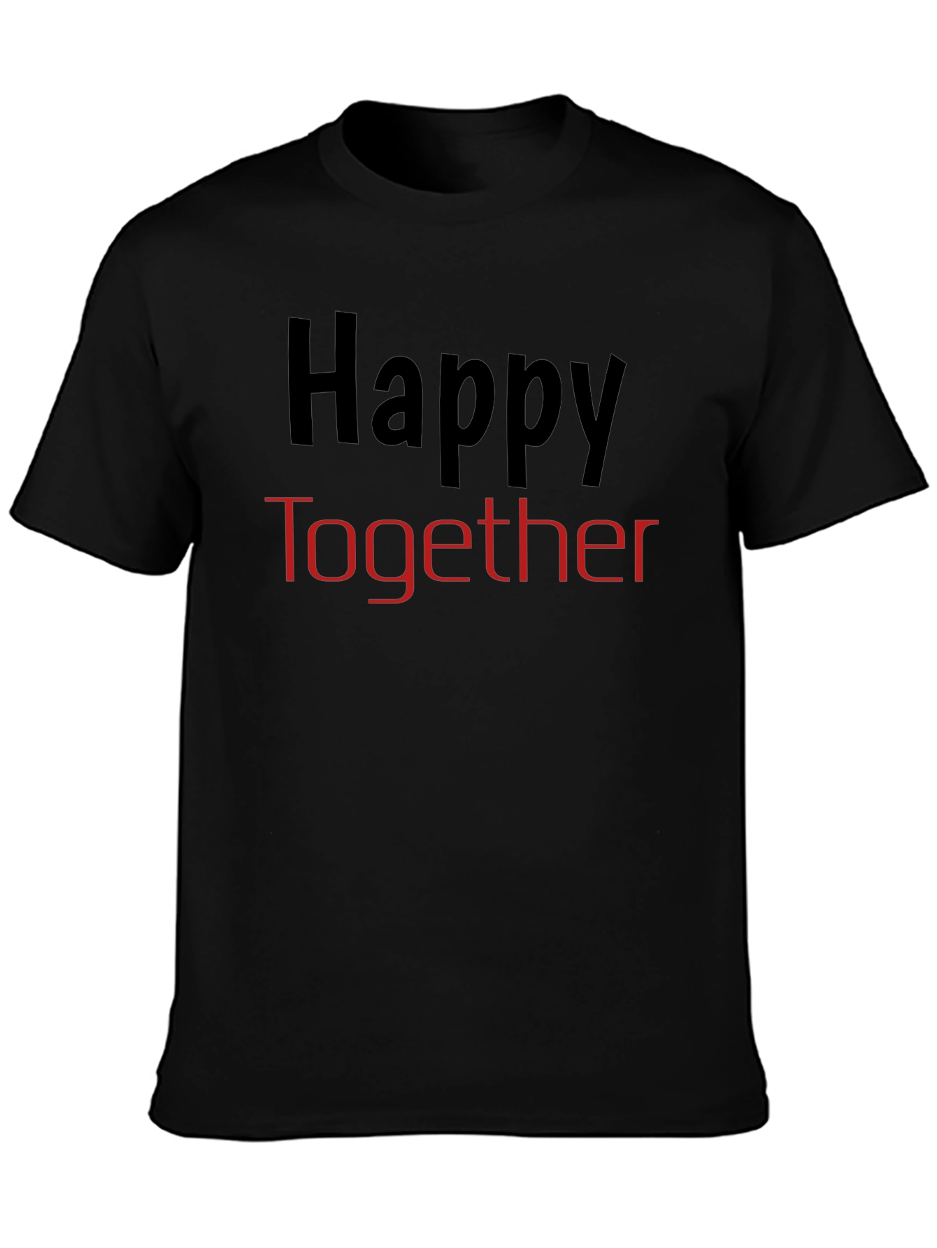 Happy Together Black T-Shirt