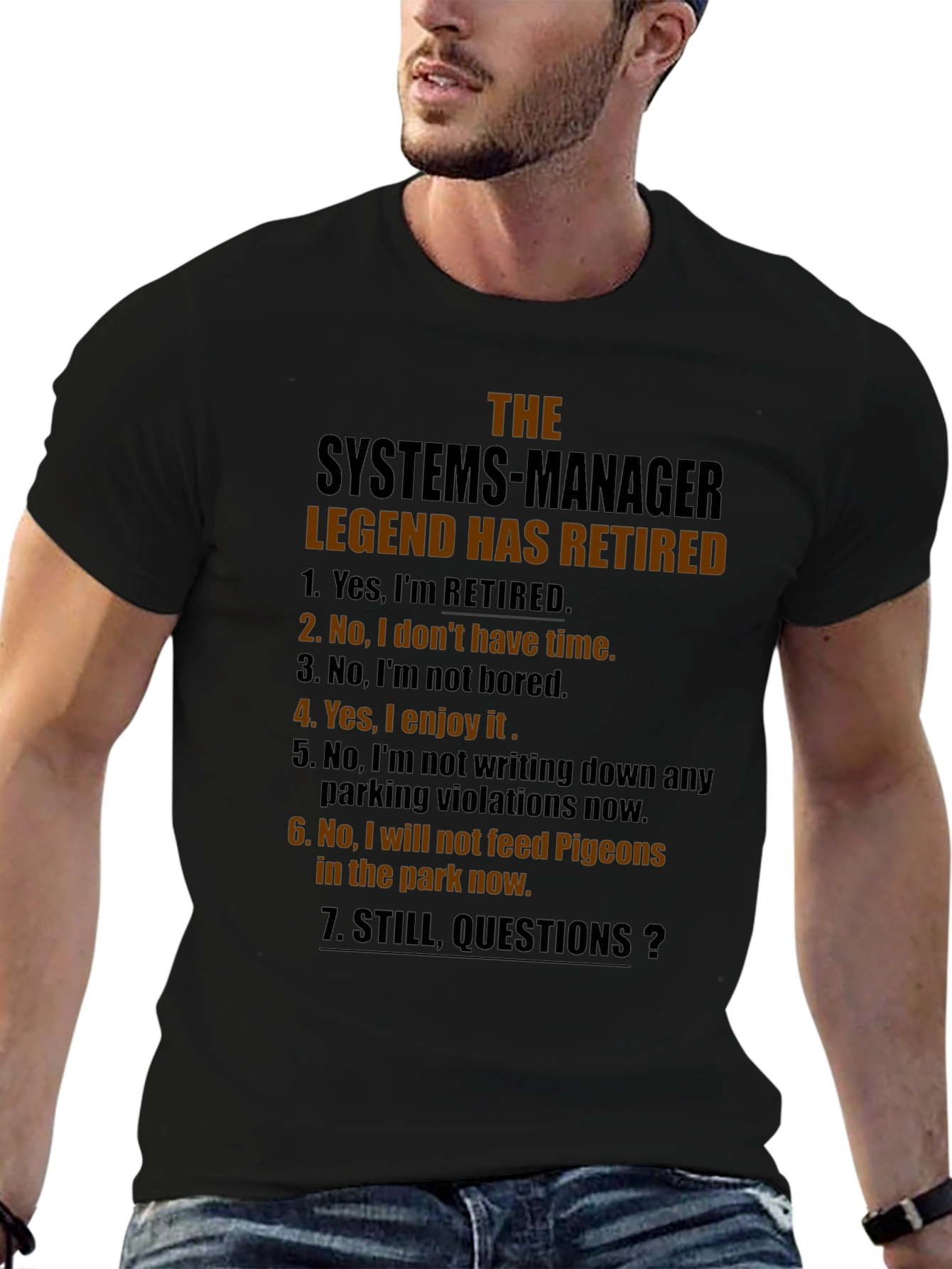 Retired Systems Manager Legend T-Shirt