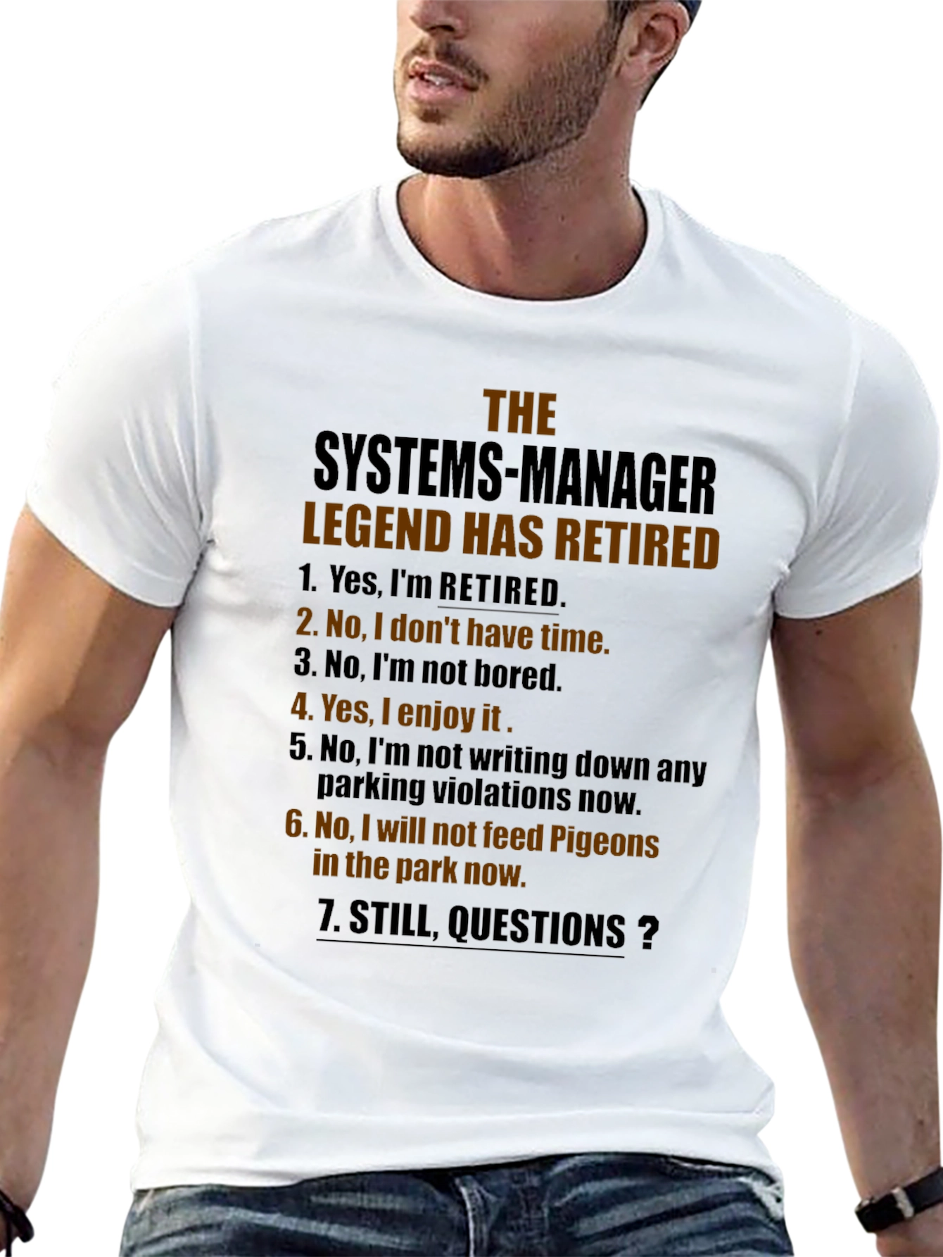 Retired Systems Manager Legend T-Shirt