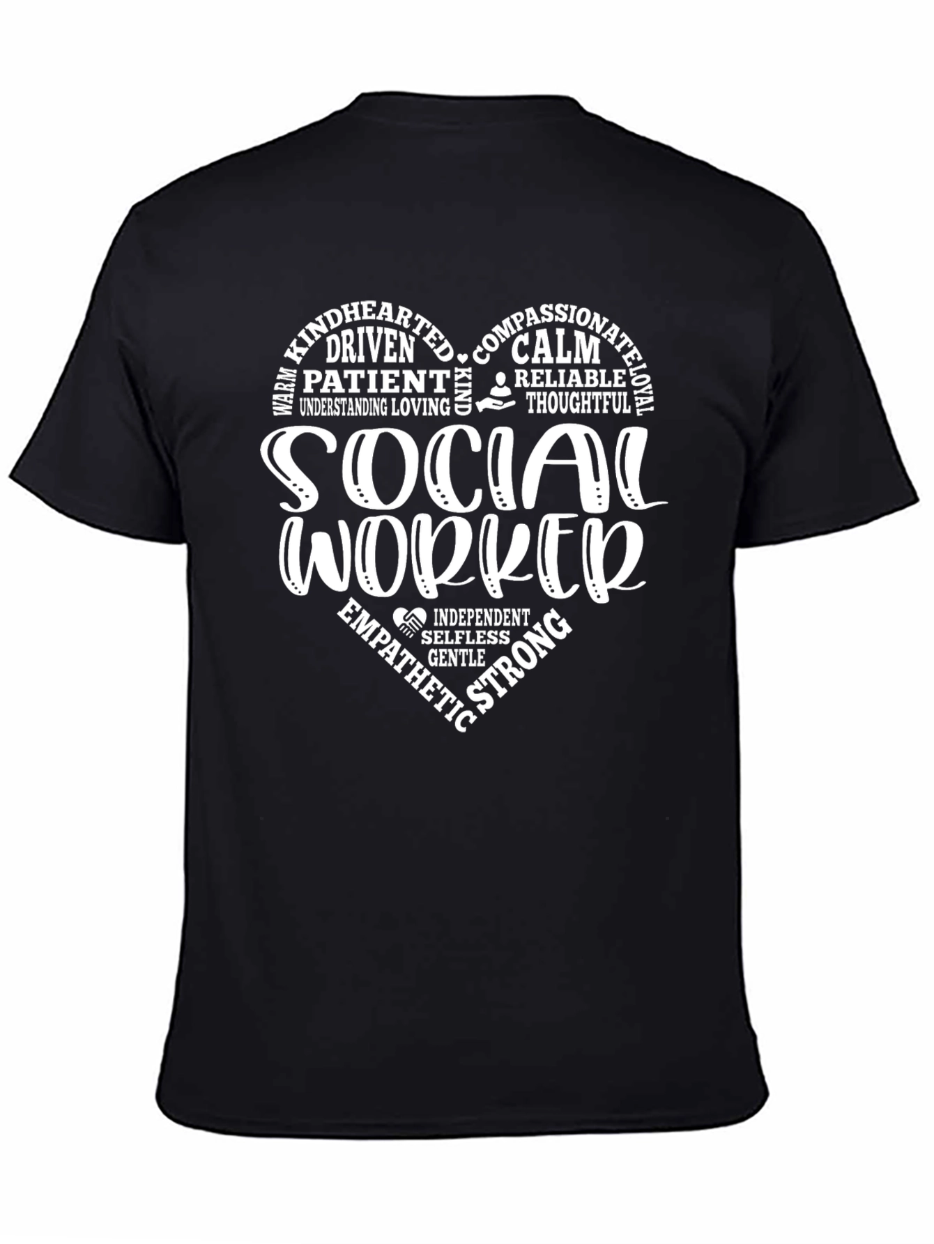 Social Worker Heart Graphic Tee