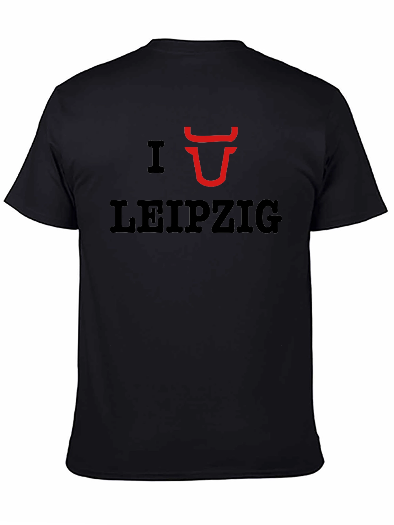 I Love Leipzig Graphic Tee - Casual Black T-Shirt