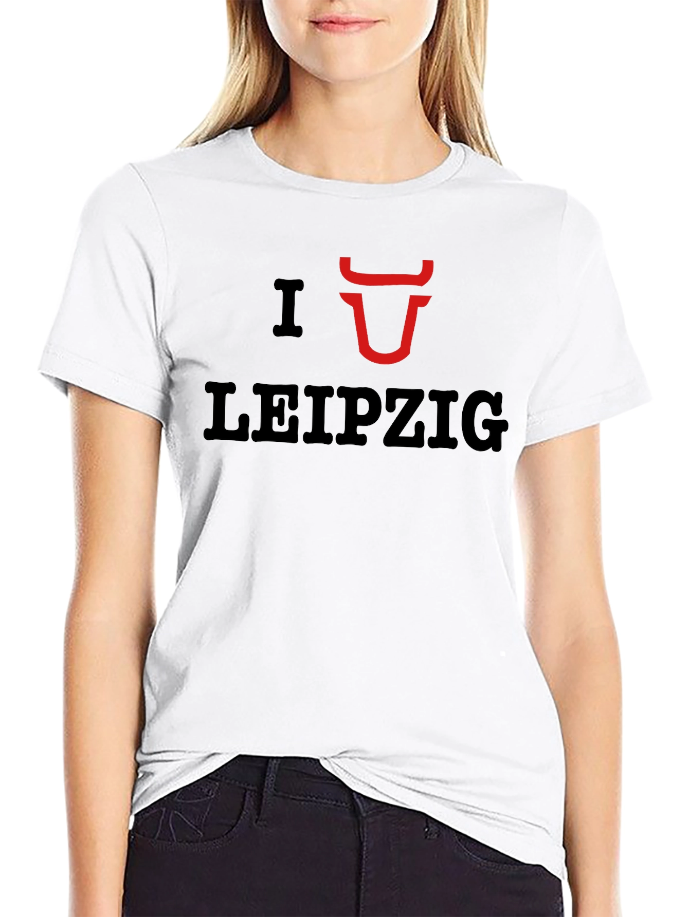 I Love Leipzig Graphic Tee - Casual Black T-Shirt