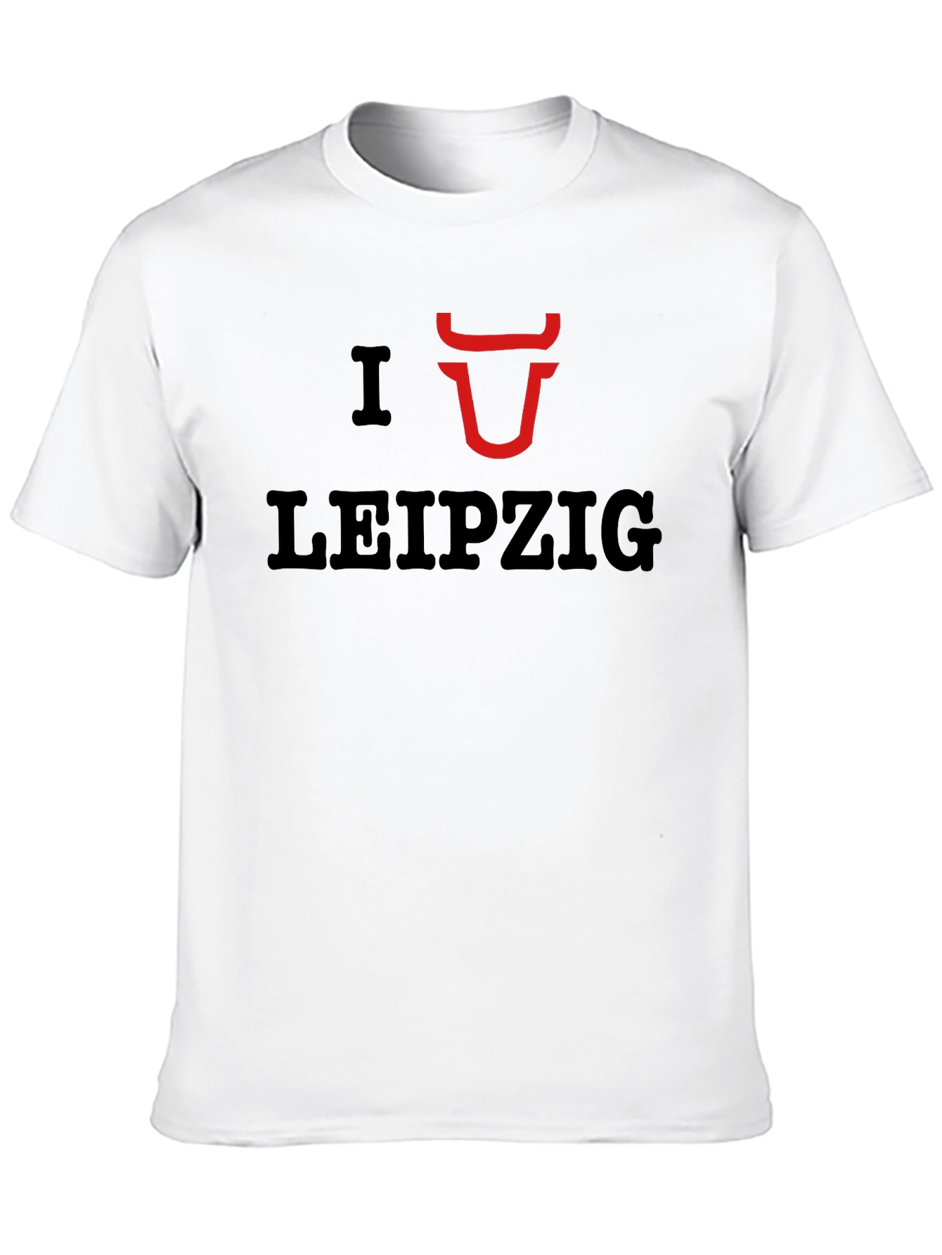 I Love Leipzig Graphic Tee - Casual Black T-Shirt
