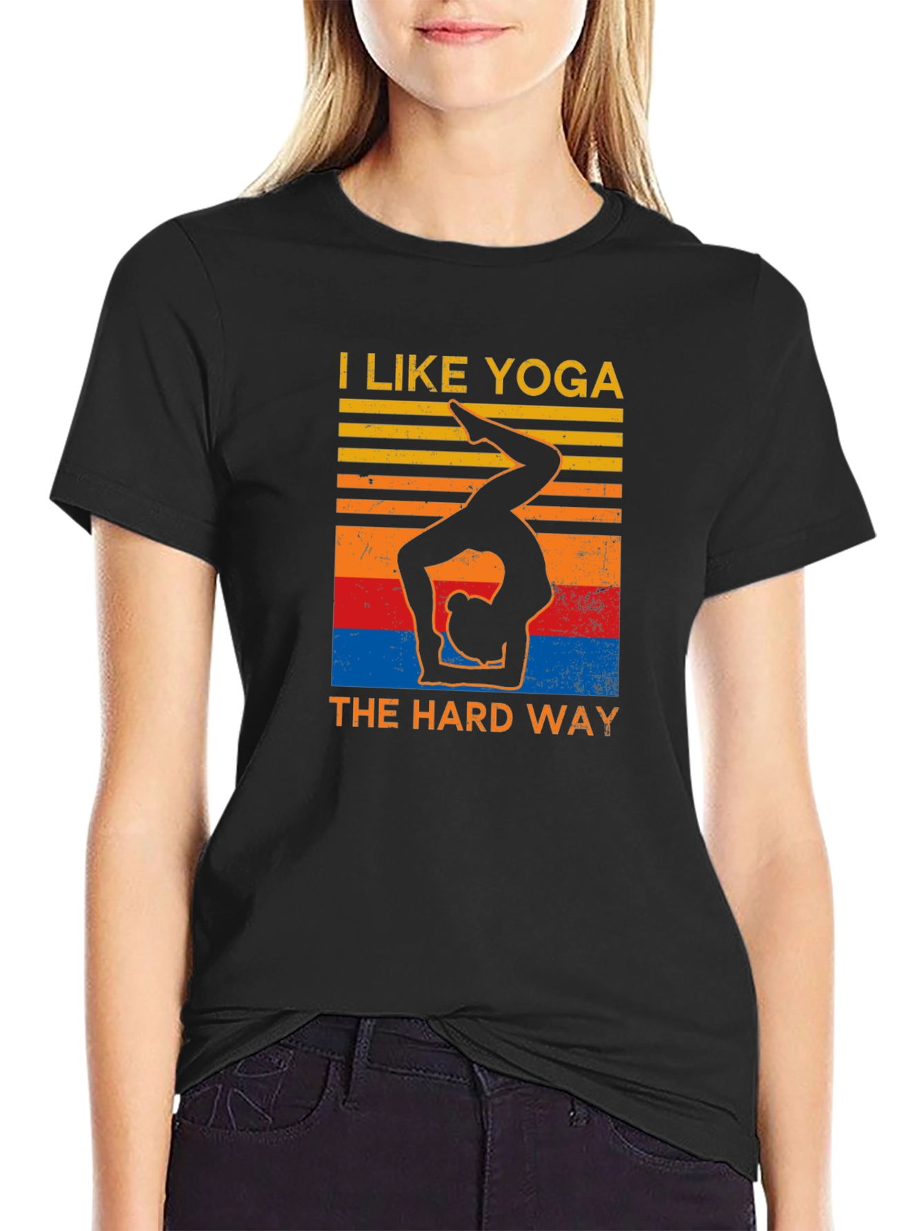 Yoga Hard Way Graphic T-Shirt