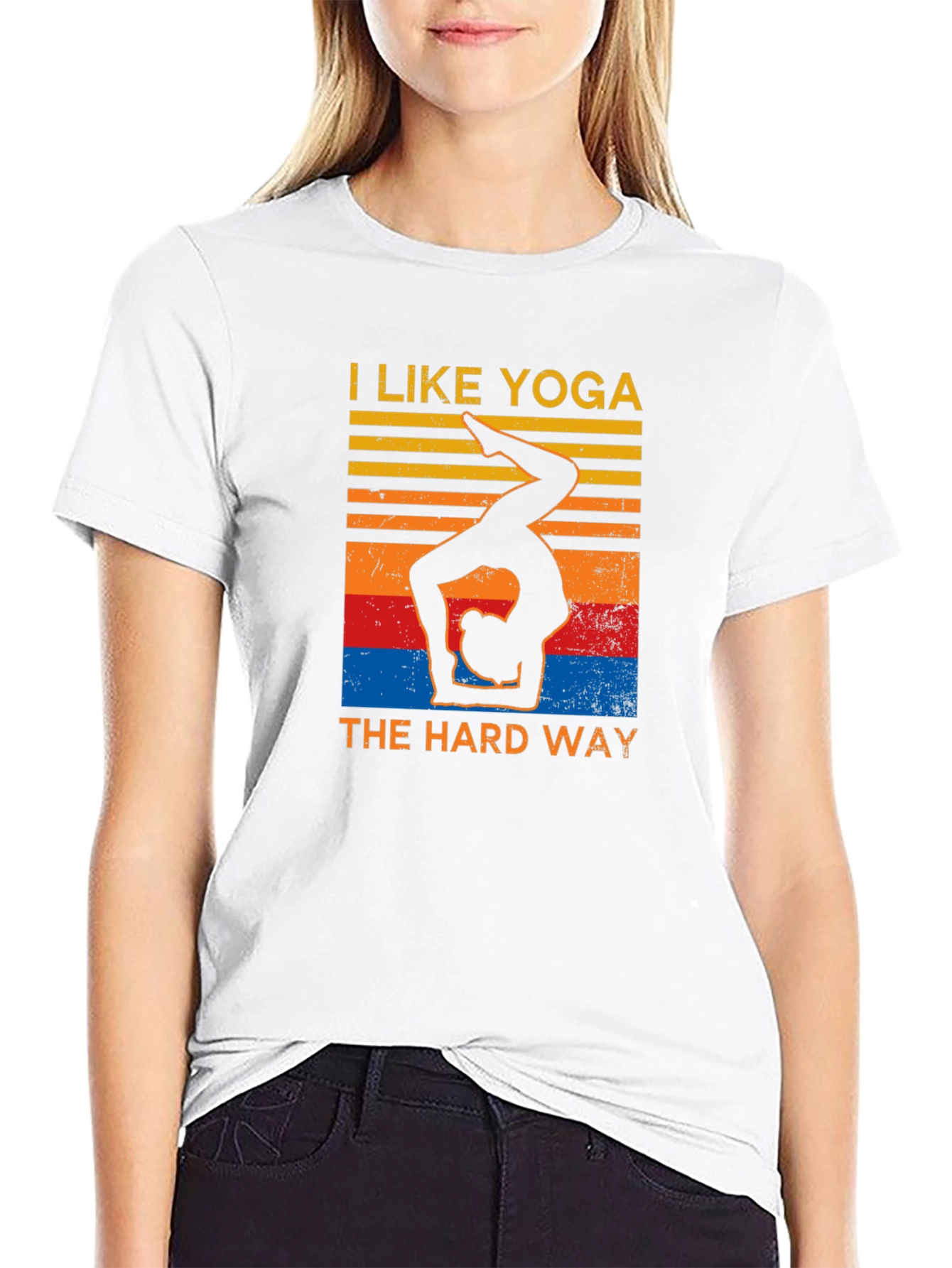 Yoga Hard Way Graphic T-Shirt