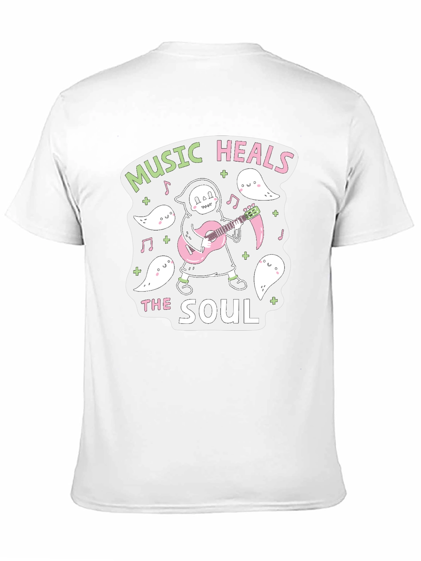 Music Heals The Soul Black T-Shirt