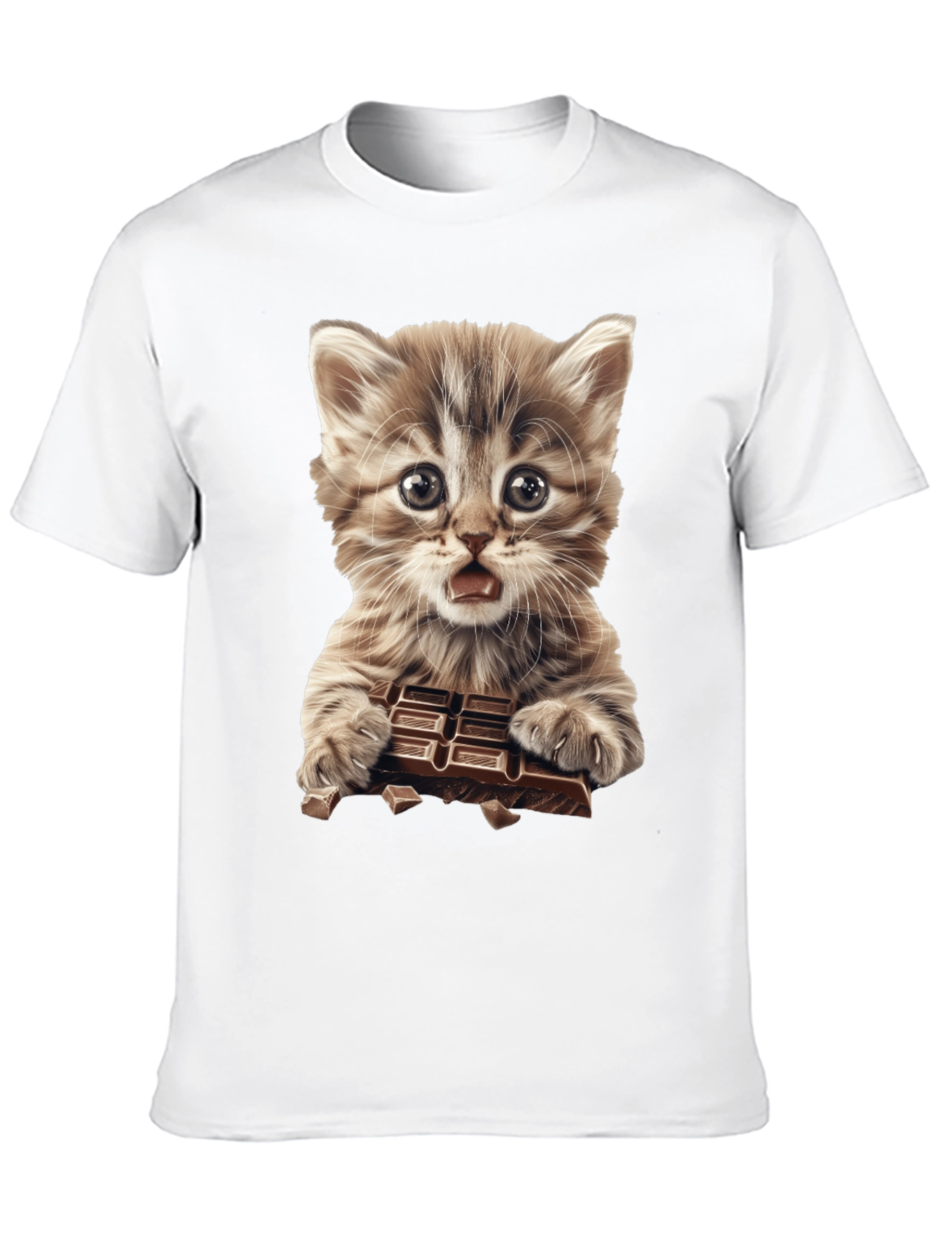 Kitten Chocolate Lover Graphic T-Shirt - Unisex