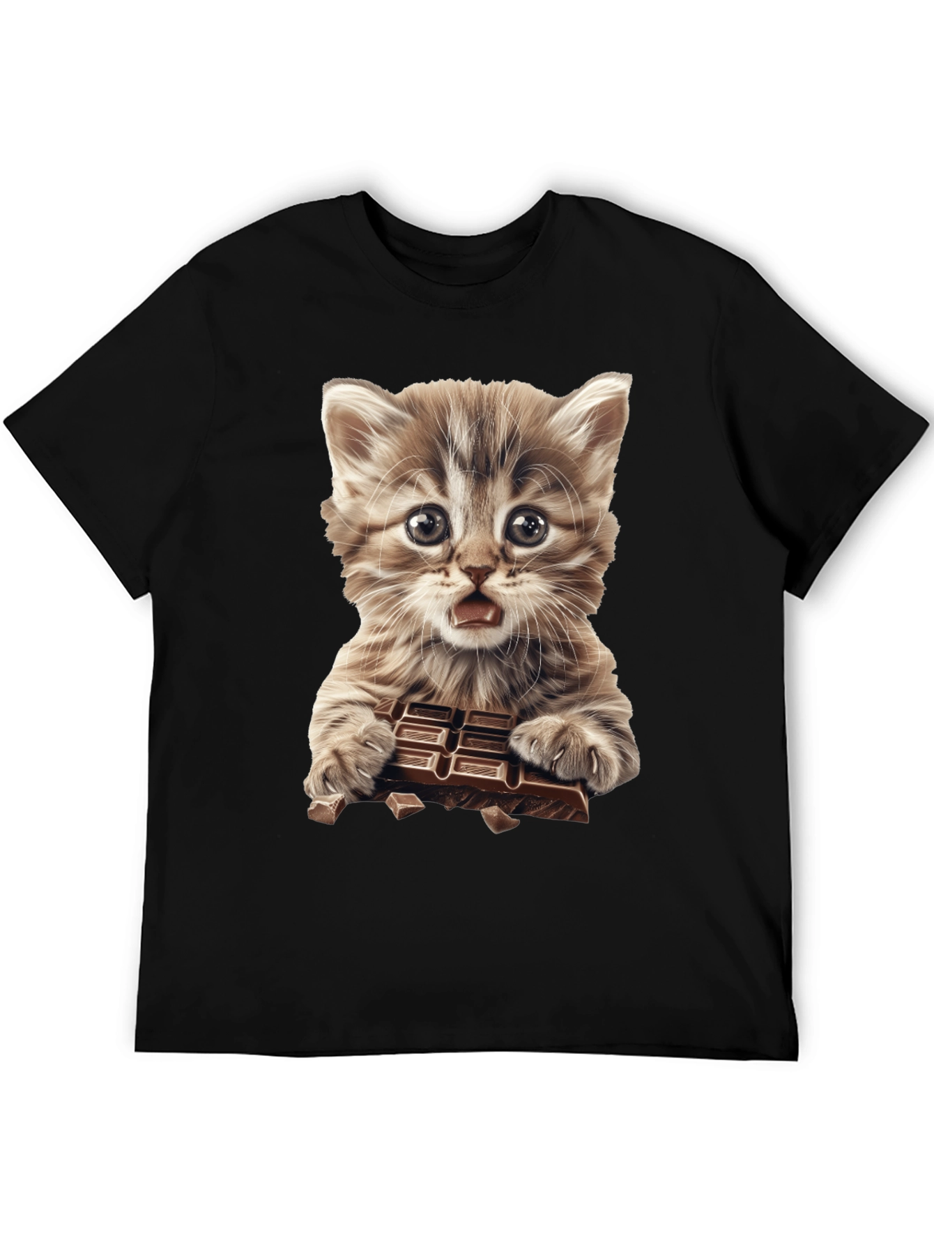 Kitten Chocolate Lover Graphic T-Shirt - Unisex