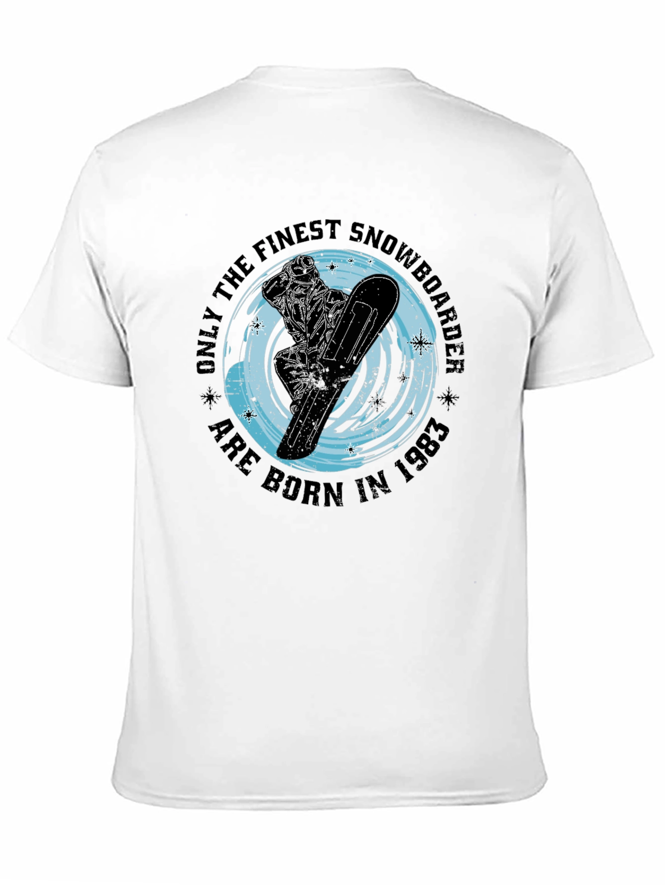Finest Snowboarder Born in 1983 Black T-Shirt